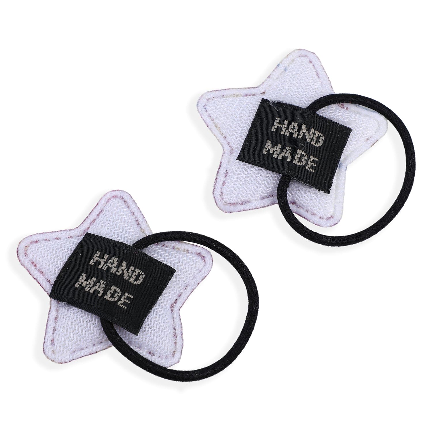 Star Rubber Bands Hair Elastic 2 Pcs - Maroon - Baby Moo