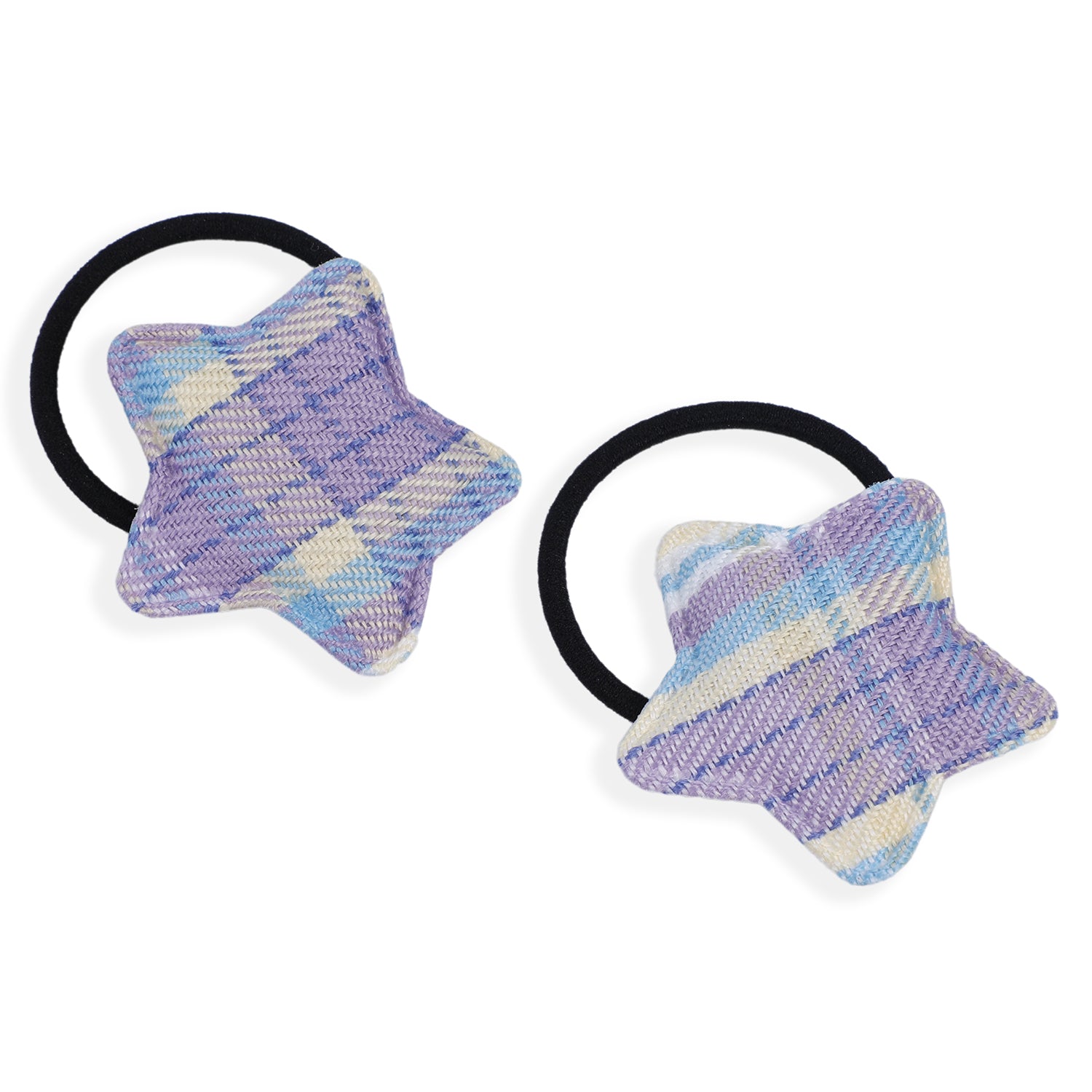 Star Rubber Bands Hair Elastic 2 Pcs - Purple - Baby Moo