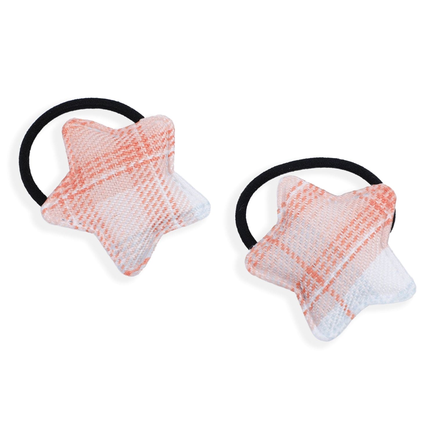 Star Rubber Bands Hair Elastic 2 Pcs - Peach - Baby Moo