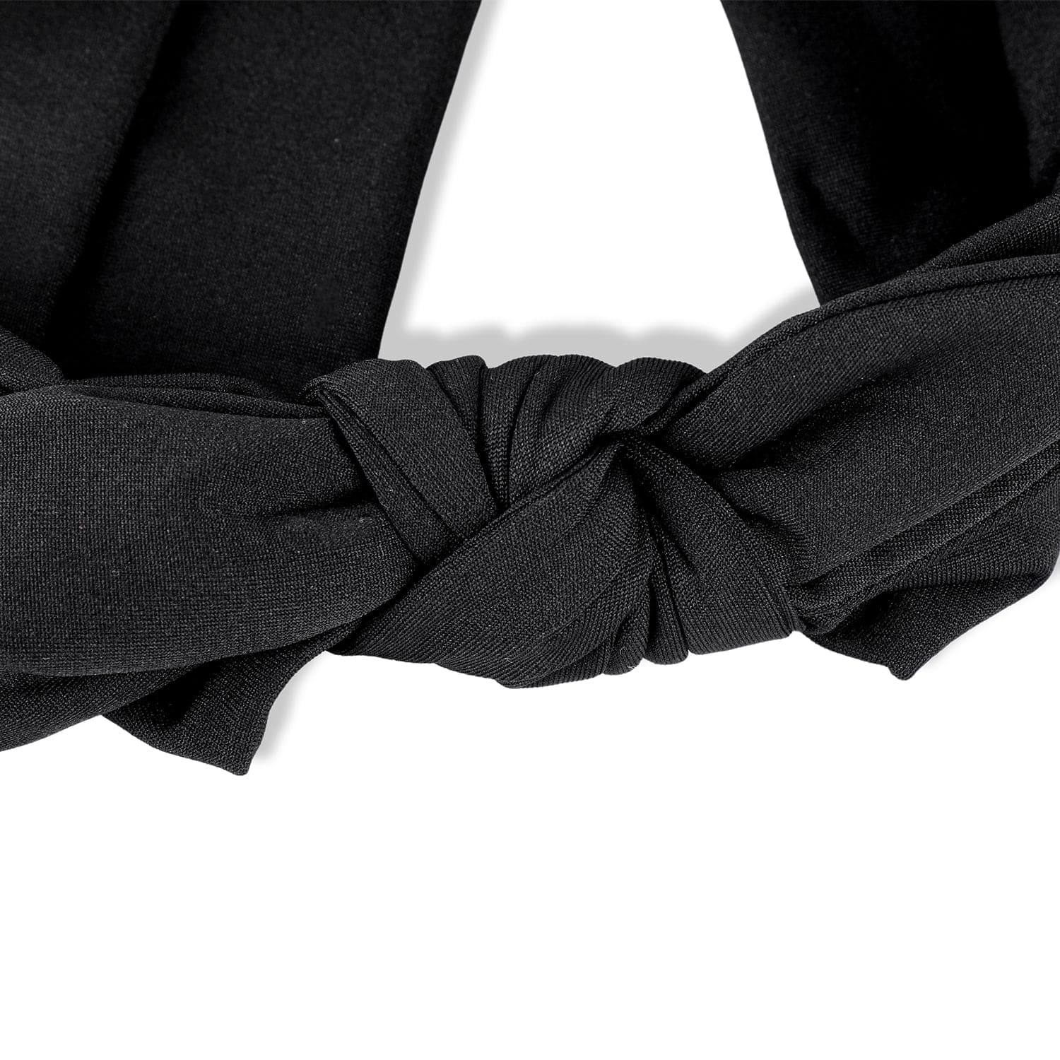 Bow Knot Headbands Set of 2 - White, Black - Baby Moo