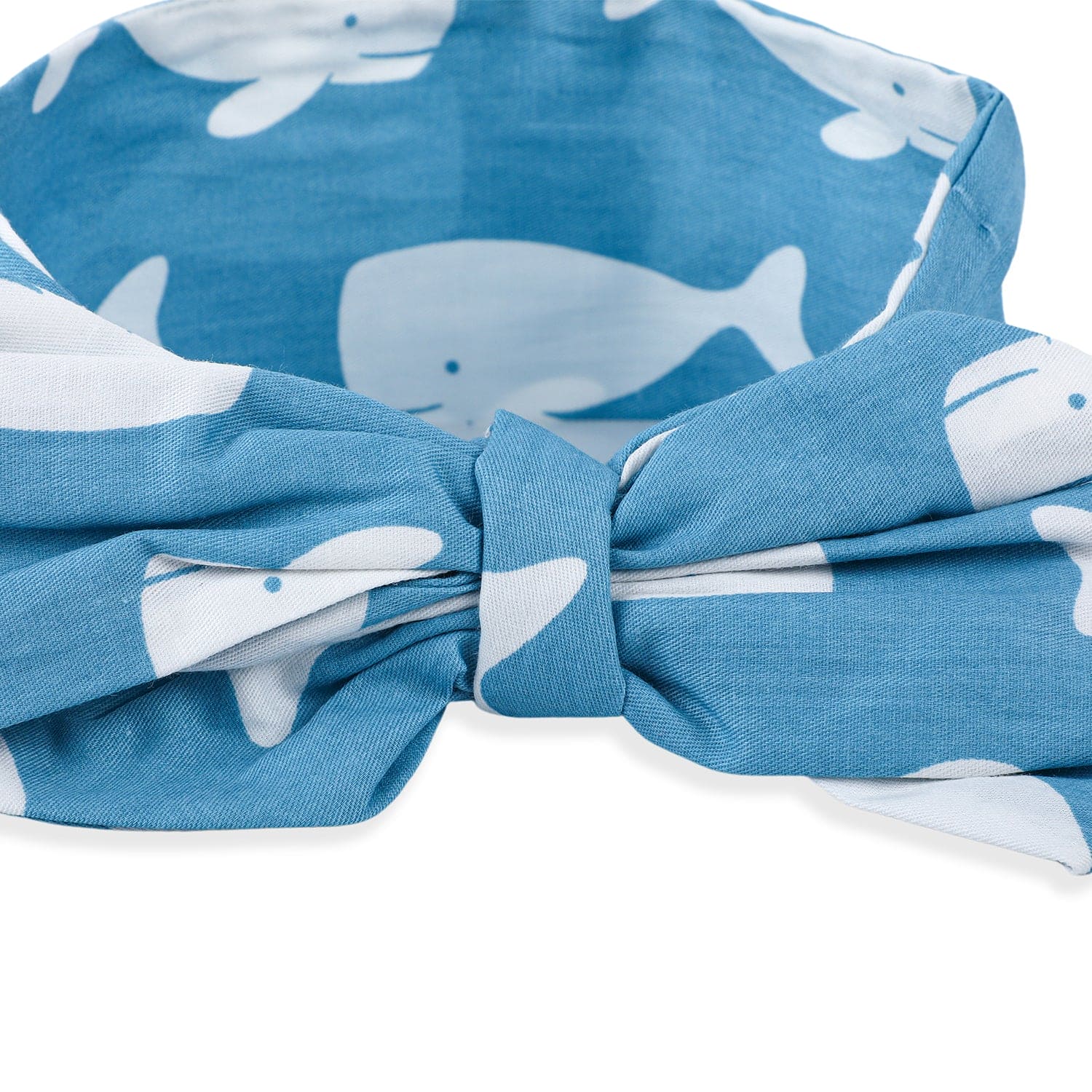 Whale Bow Knot Headband - Blue - Baby Moo