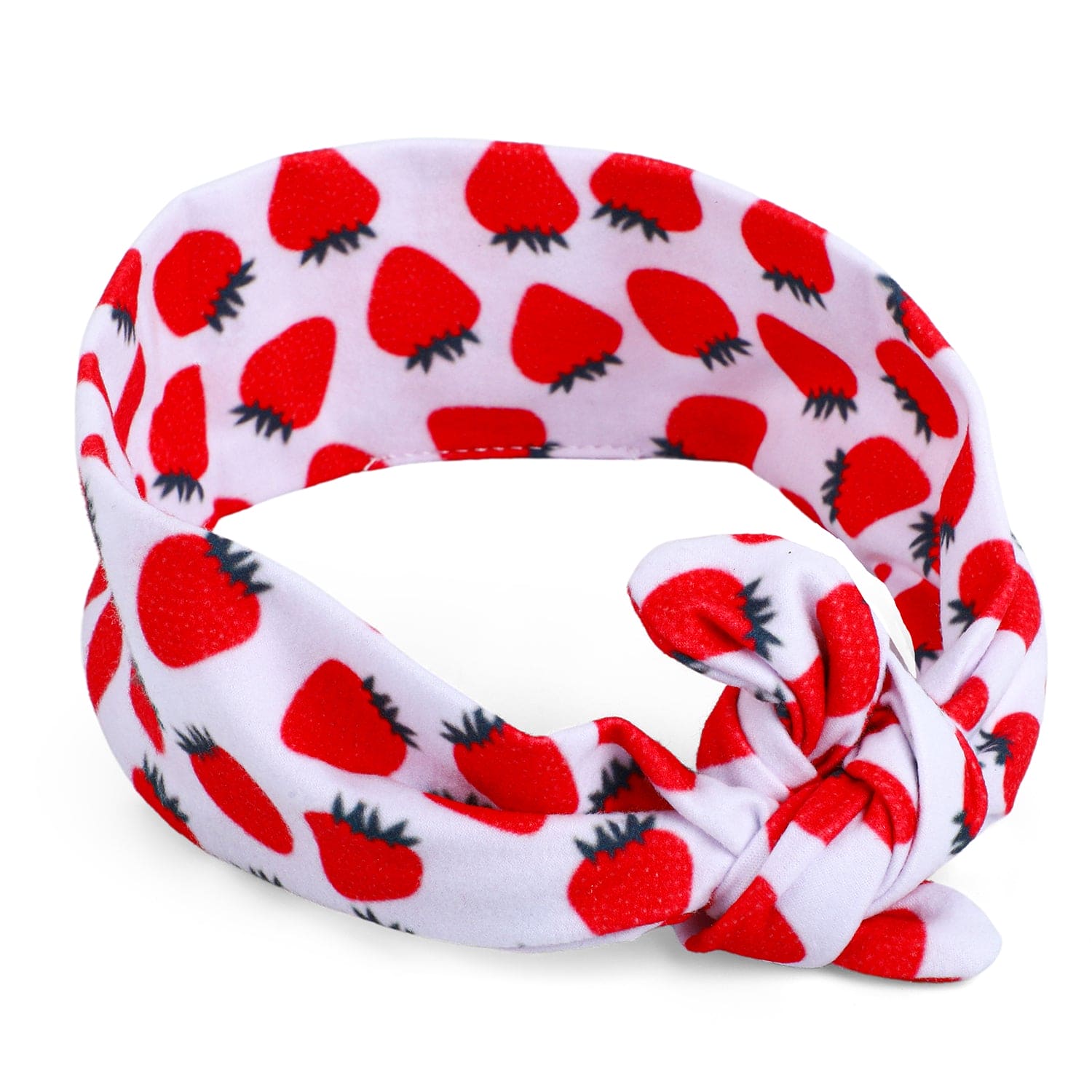 Berry Bow Knot Headband - Red - Baby Moo