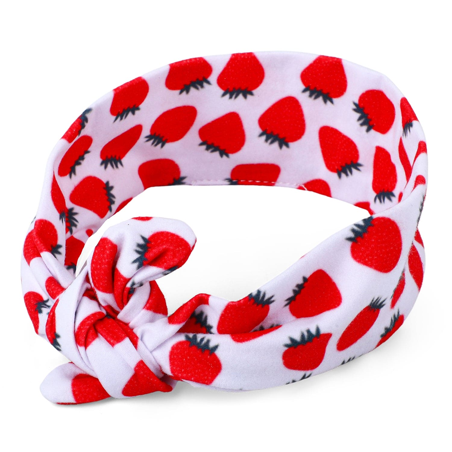 Berry Bow Knot Headband - Red - Baby Moo