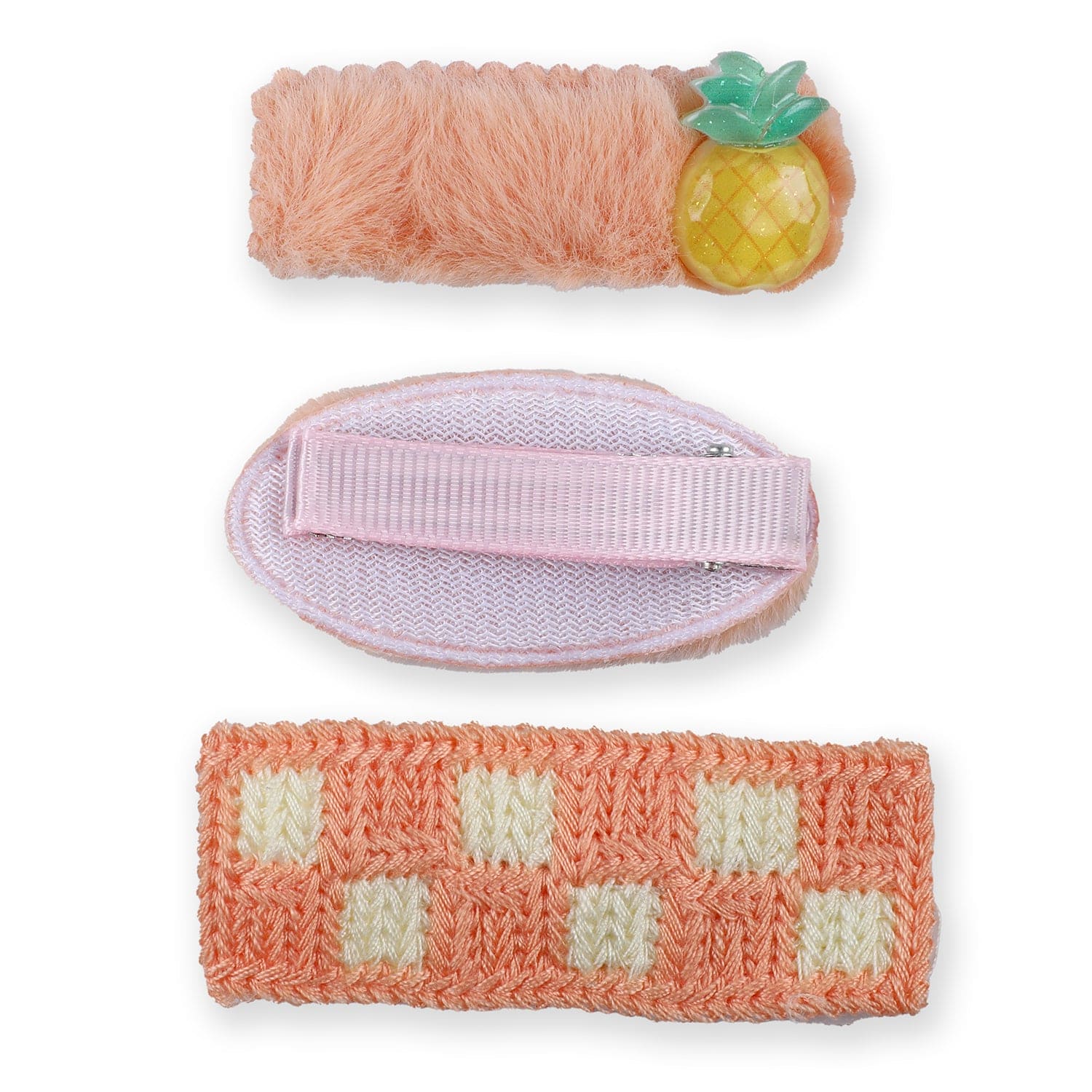 Elara Assorted Hair Clips Set 10 Pcs - Orange - Baby Moo