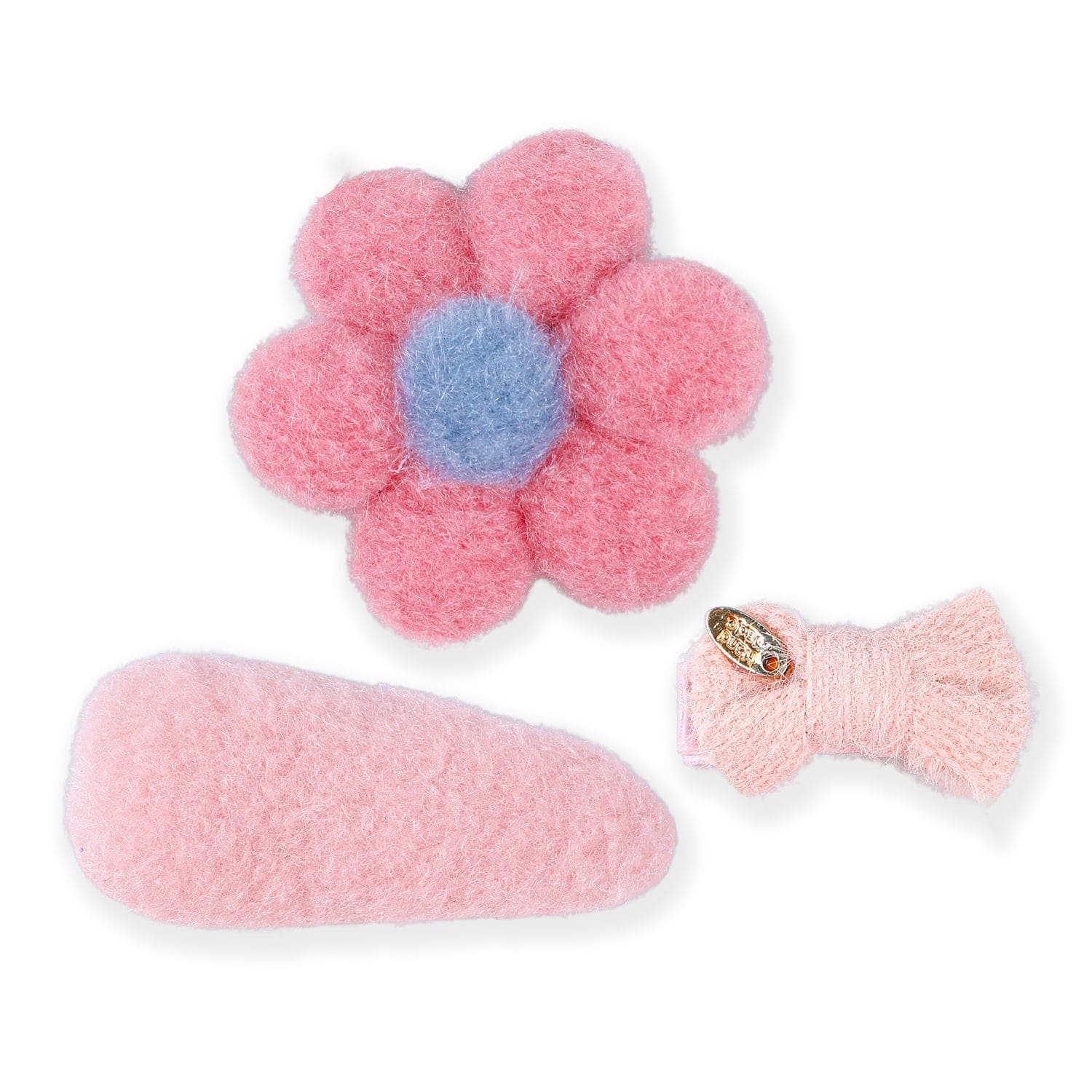 Penelope Floral Hair Clips Set 9 Pcs - Pink - Baby Moo