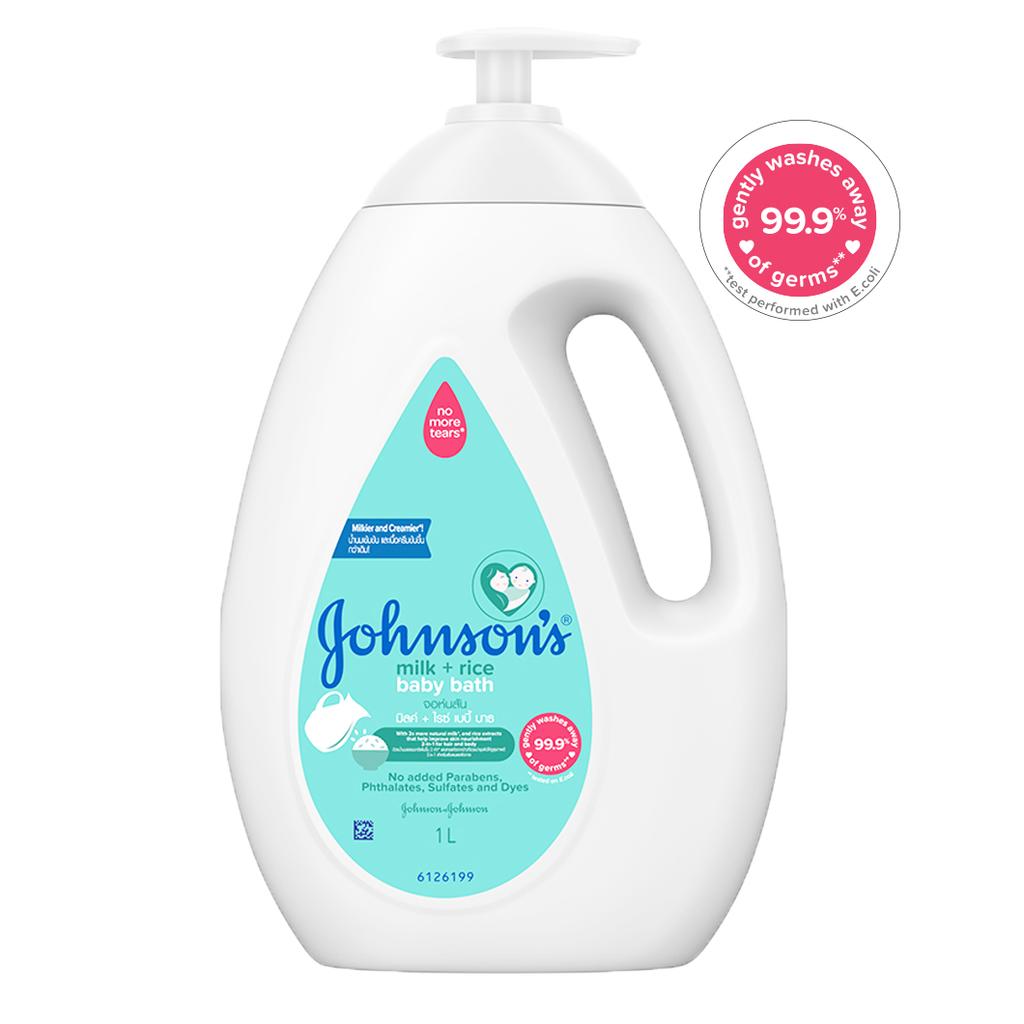 Johnson's Baby Bath Wash Milk + Rice Body Wash - 1000 ml - Baby Moo