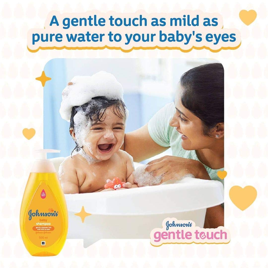 Johnsons Baby Top To Toe Wash 500 ml Yellow - Baby Moo