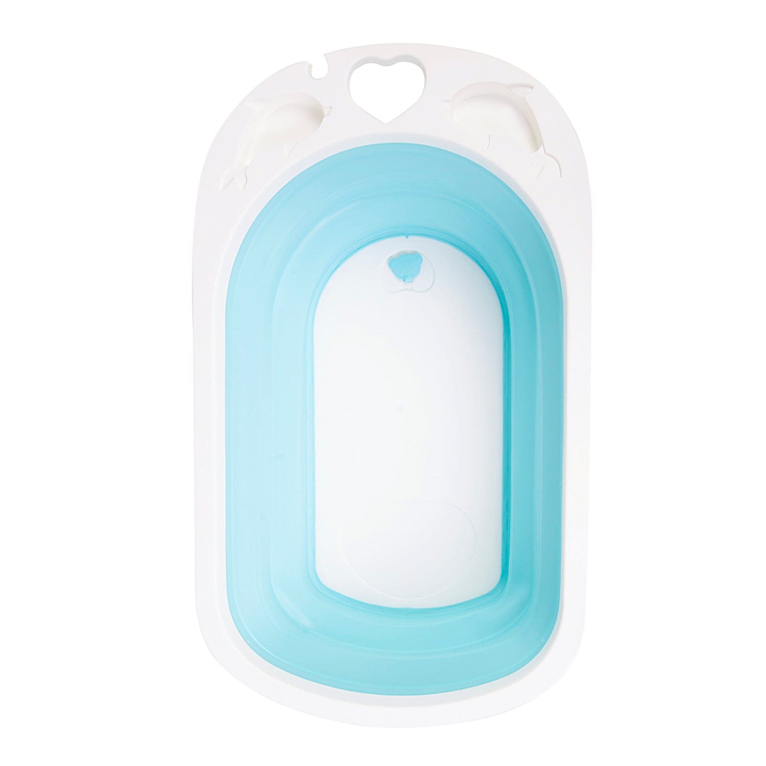 Portable Folding Bath Tub With Drain Plug Blue - Baby Moo