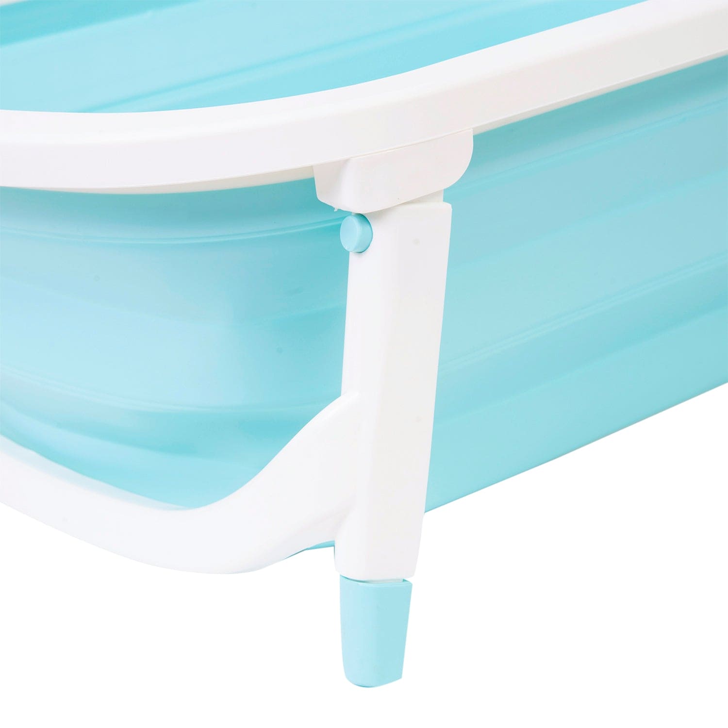 Portable Folding Bath Tub With Drain Plug Blue - Baby Moo