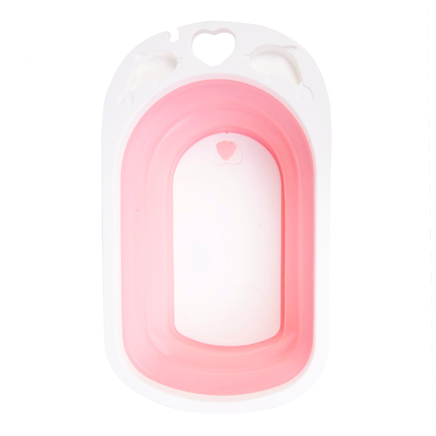 Portable Folding Bath Tub With Drain Plug Pink - Baby Moo