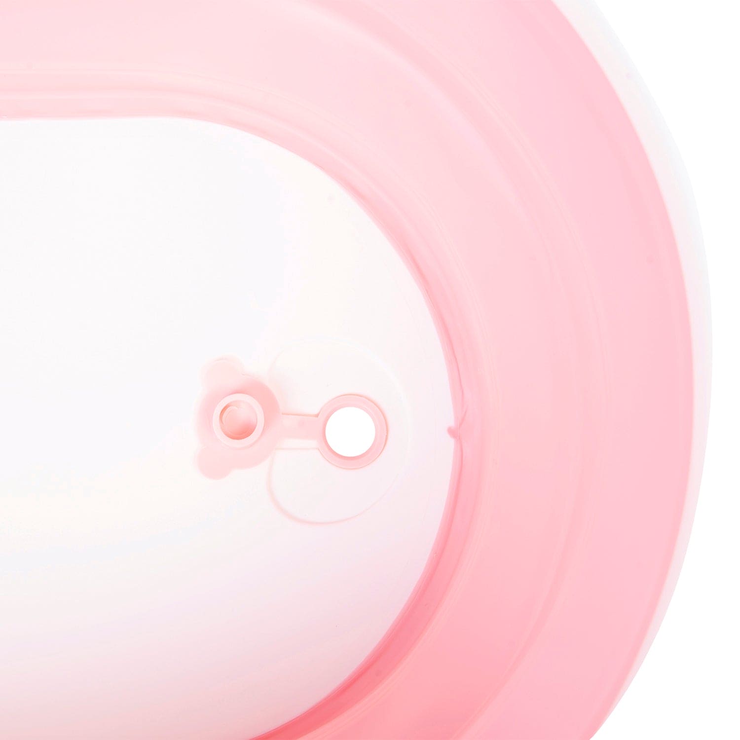 Portable Folding Bath Tub With Drain Plug Pink - Baby Moo