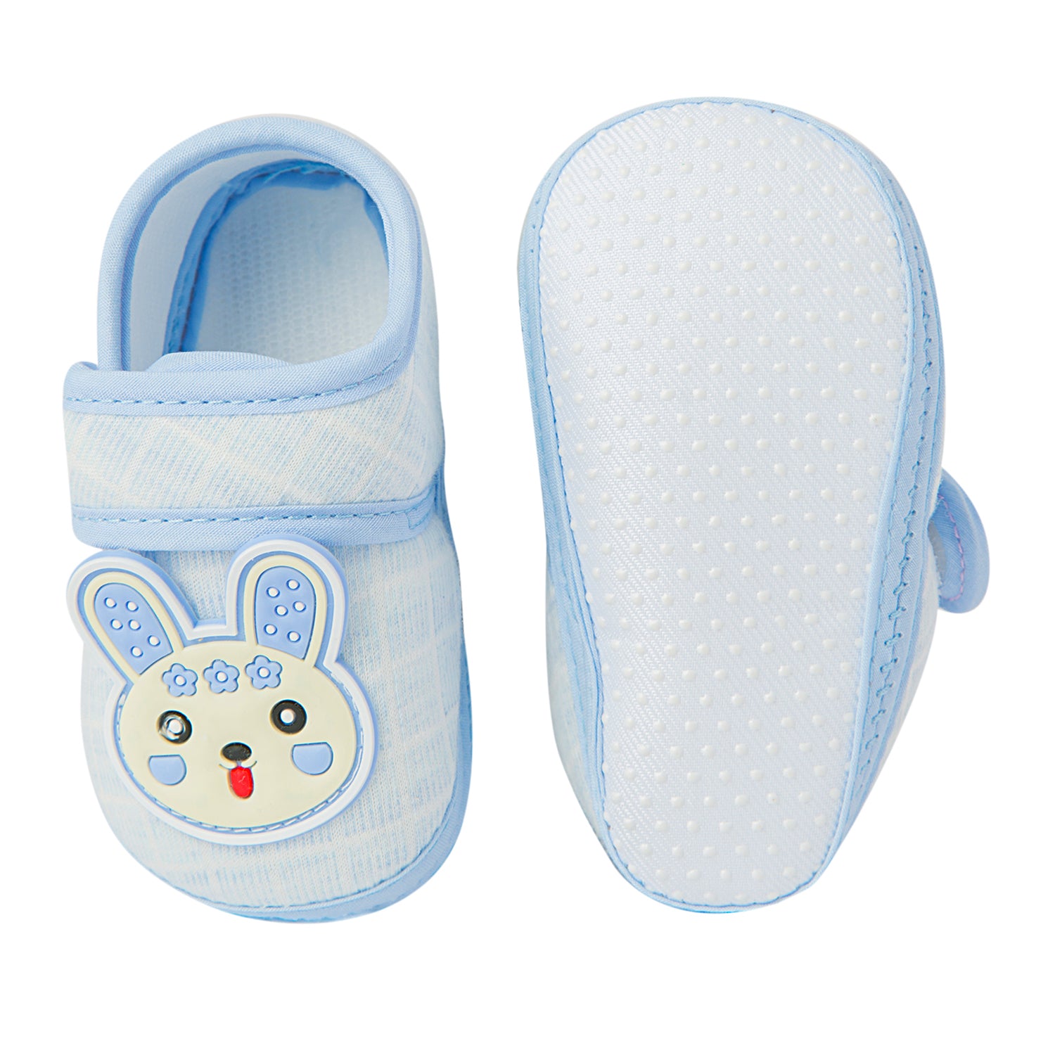 Cute Bunny Blue Booties - Baby Moo