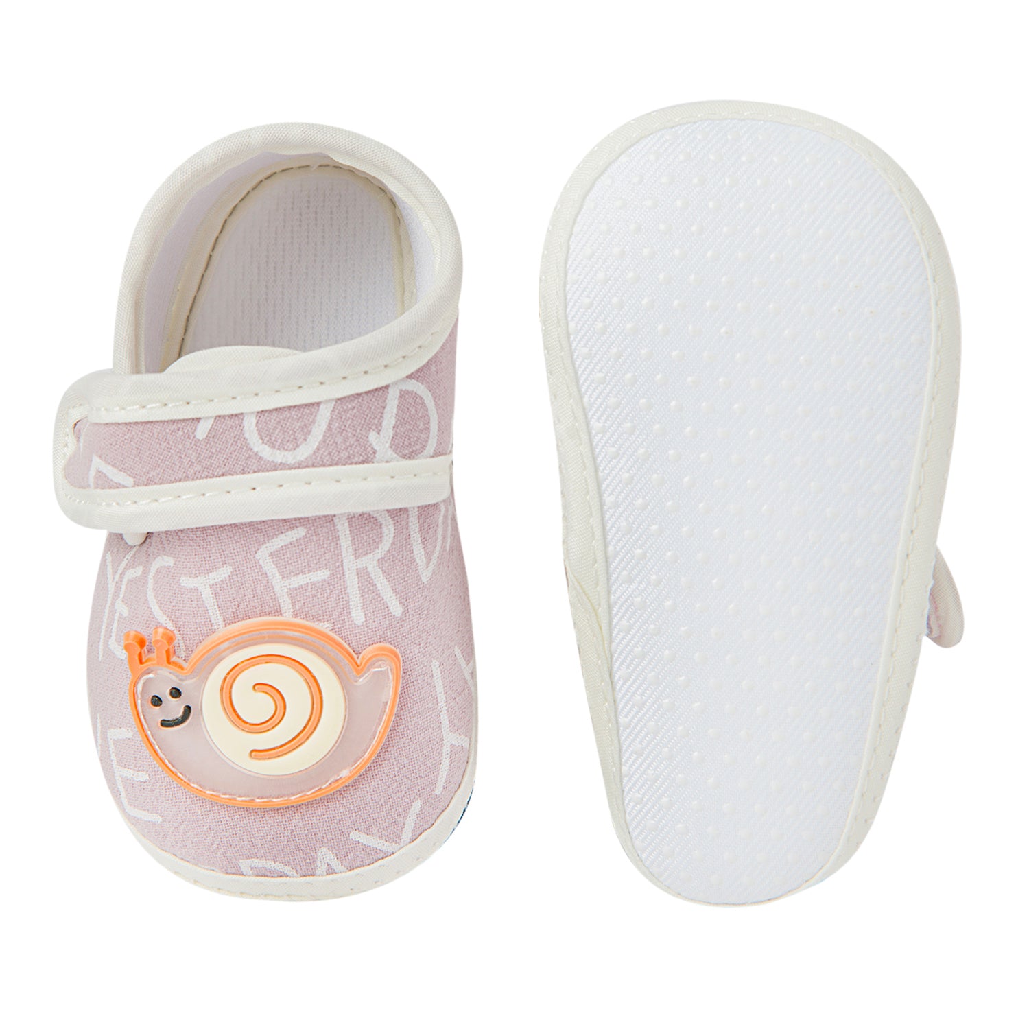 Happy Snail Mauve Booties - Baby Moo
