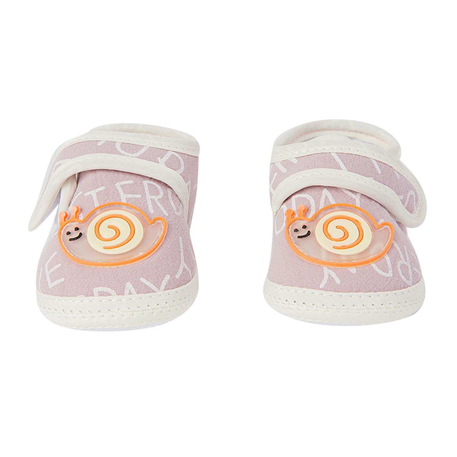 Happy Snail Mauve Booties - Baby Moo