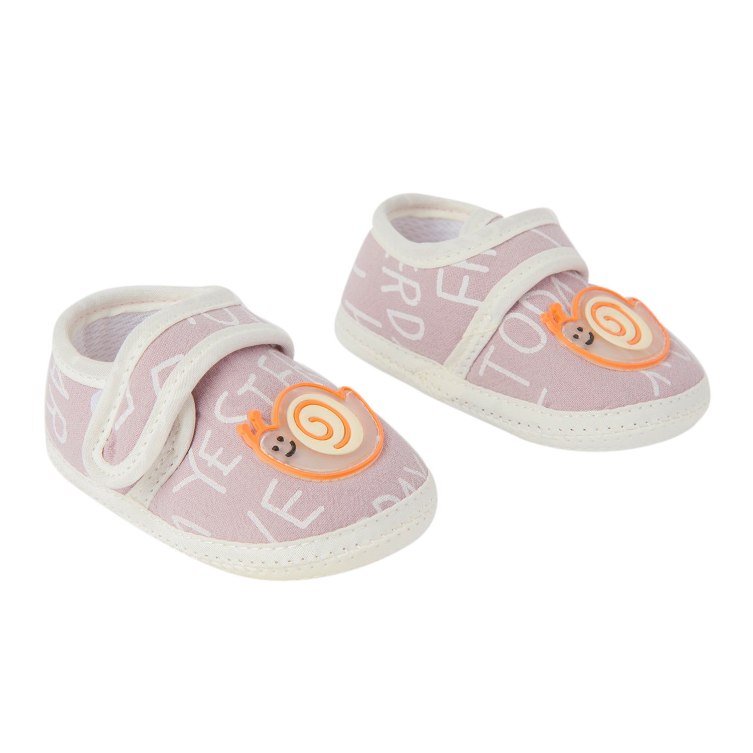 Happy Snail Mauve Booties - Baby Moo