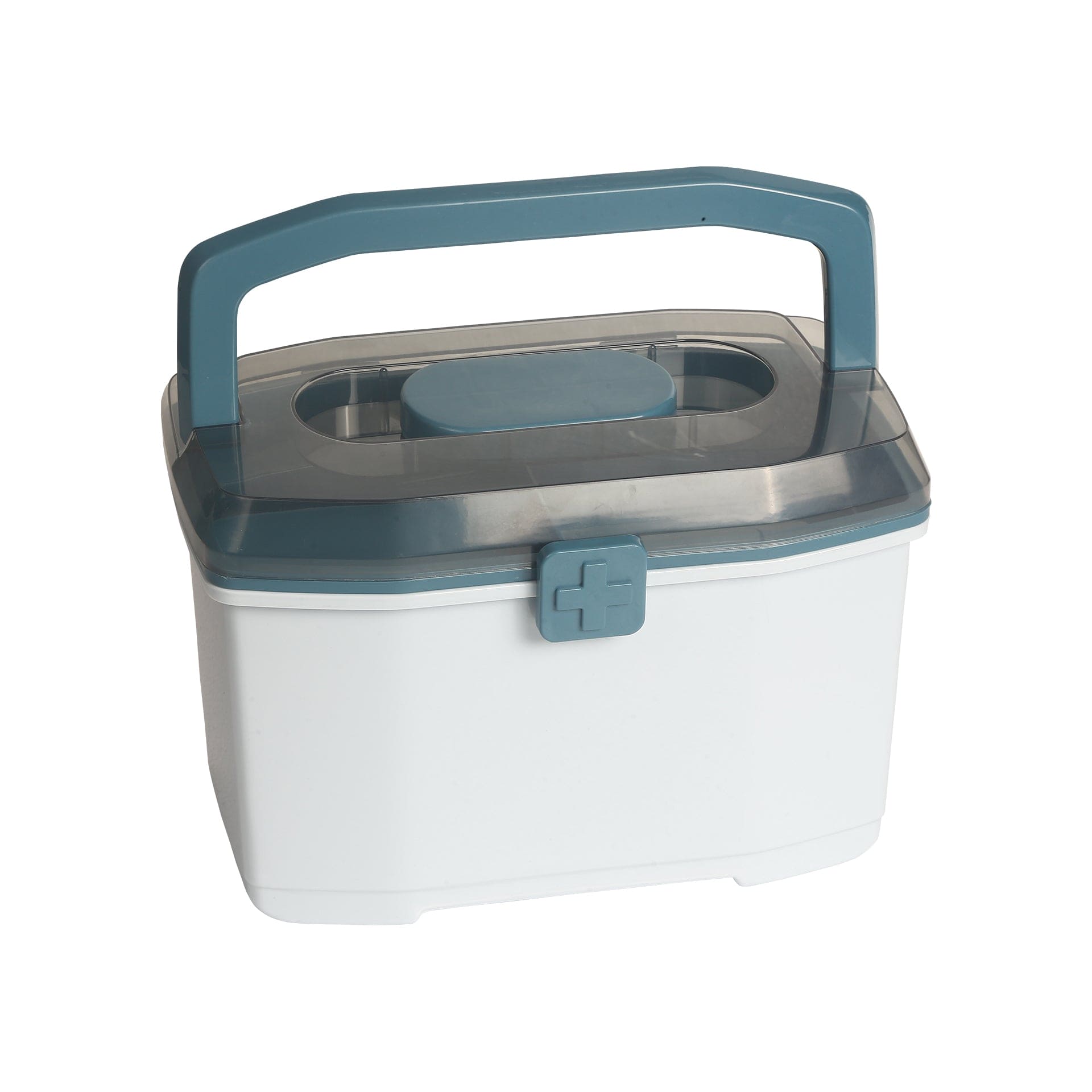 Large Blue Medicine Box