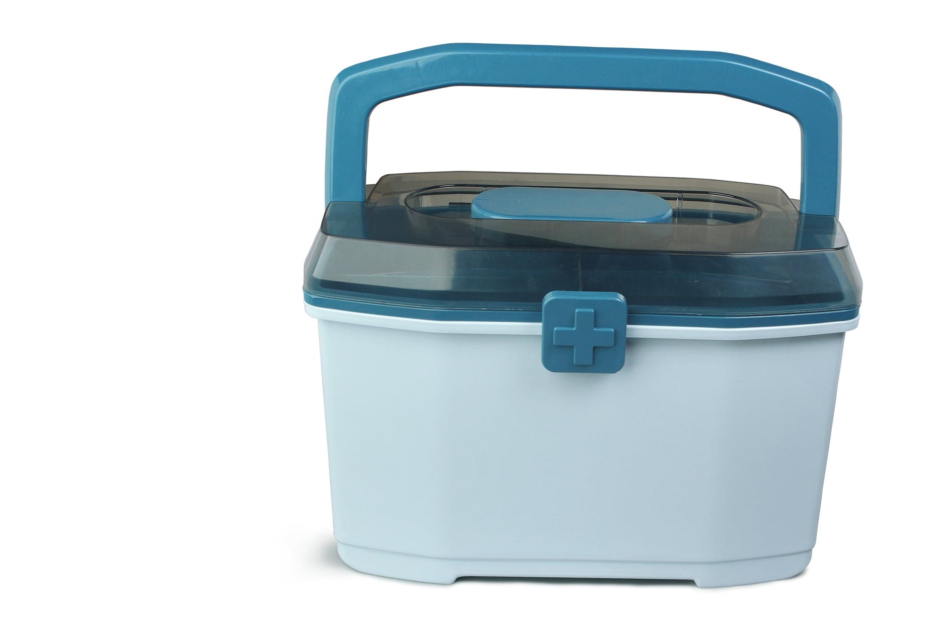 Large Blue Medicine Box