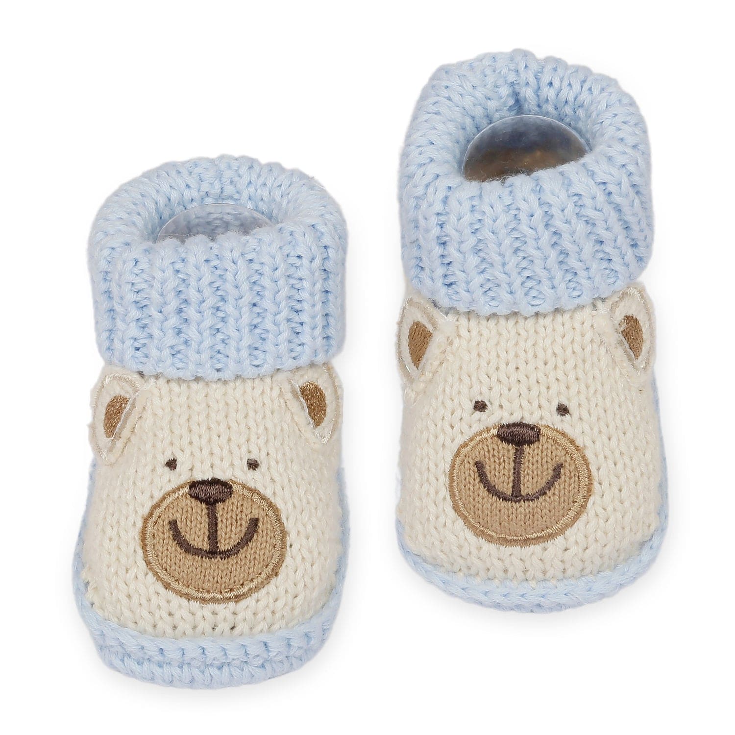 Cute Bear Newborn Crochet Socks Booties - Multicolour - Baby Moo