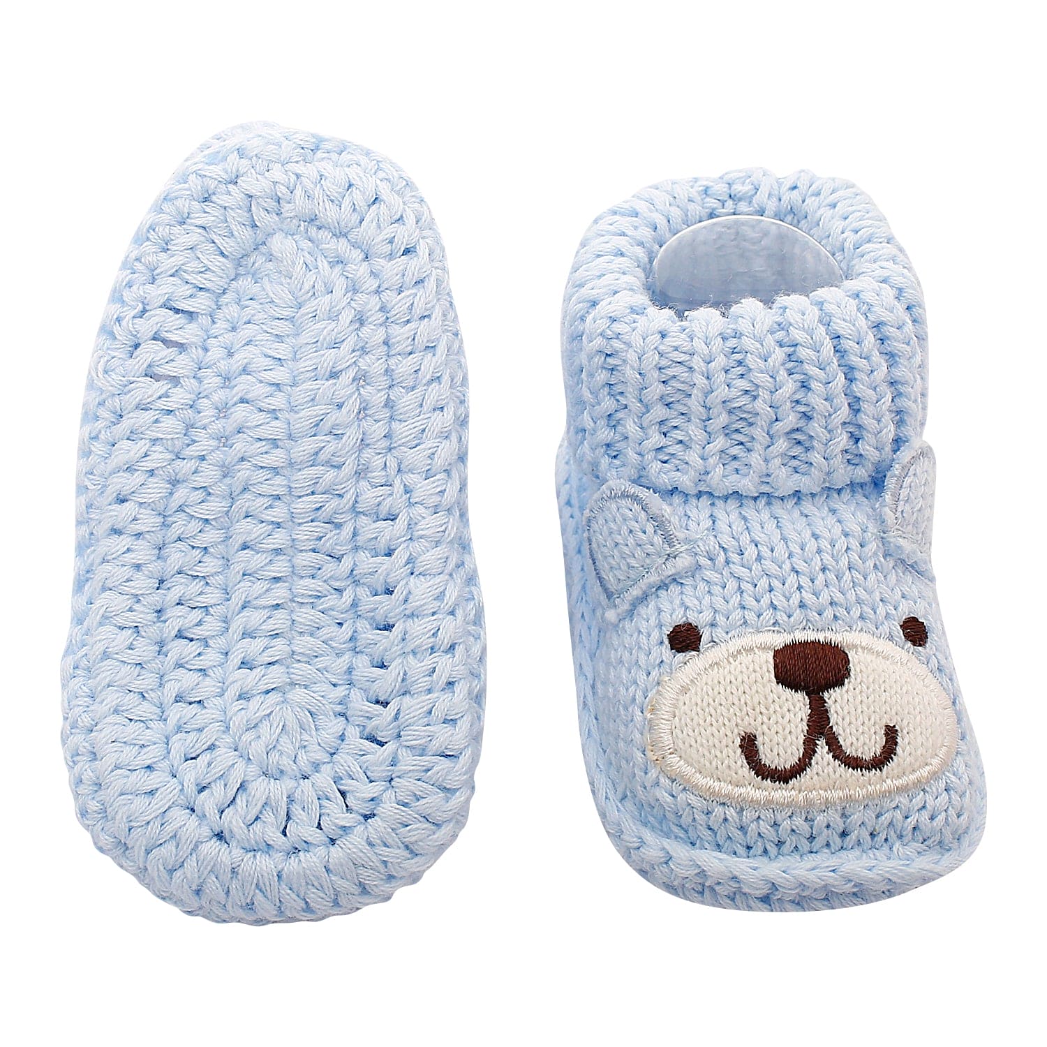 Bff Bear Blue Socks Booties - Baby Moo