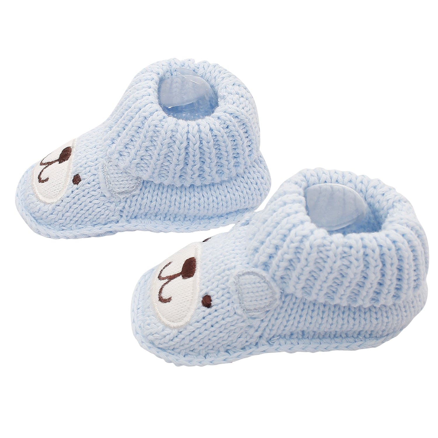 Bff Bear Blue Socks Booties - Baby Moo