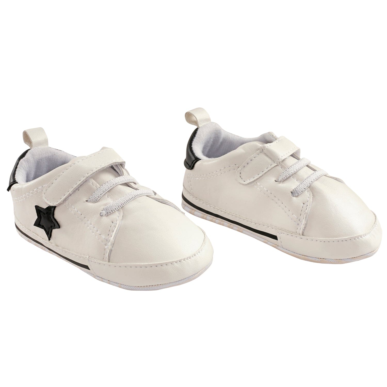 My Star White And Black Casual Booties - Baby Moo