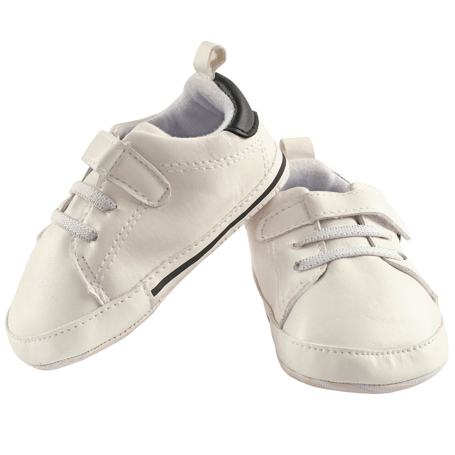 My Star White And Black Casual Booties - Baby Moo