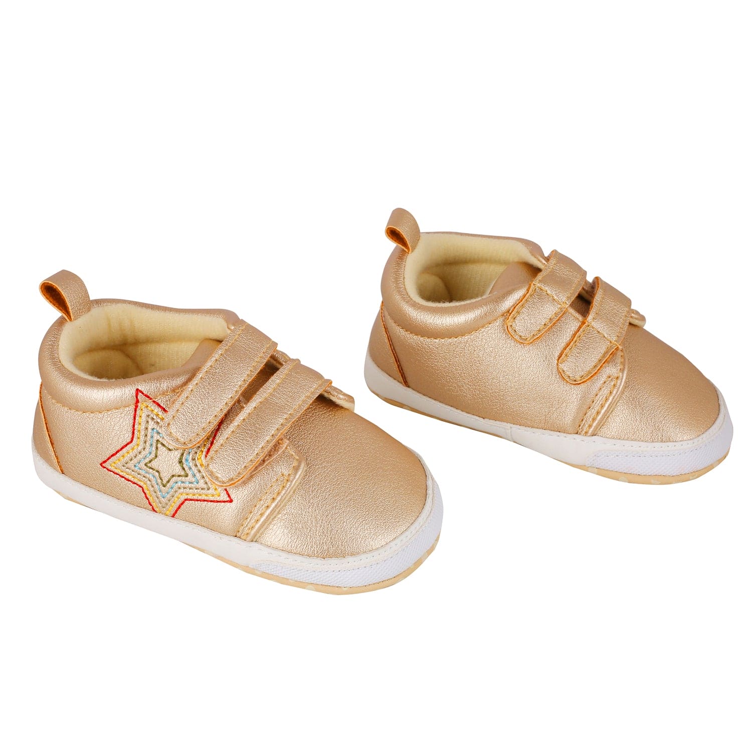 My Star Gold Casual Booties - Baby Moo
