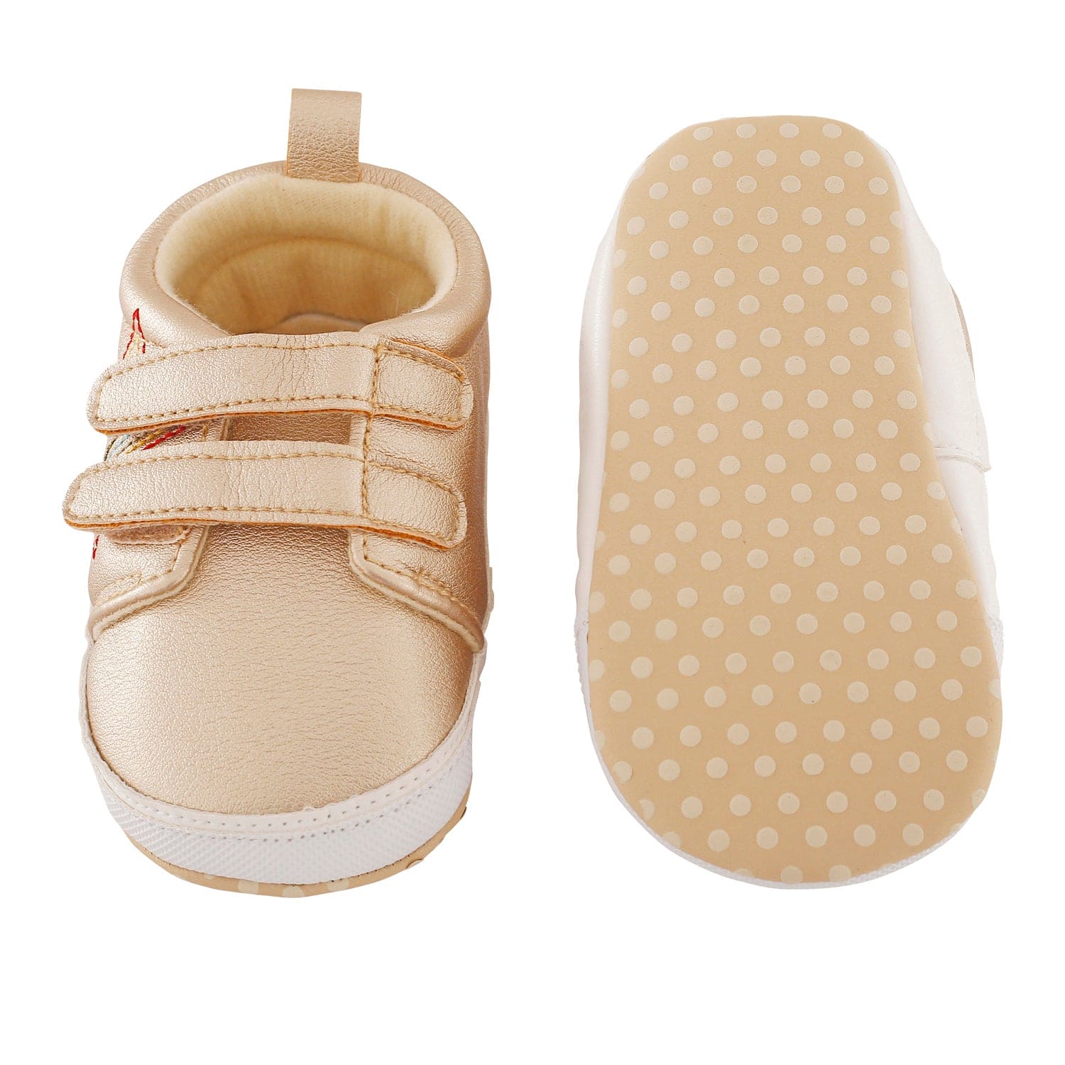 My Star Gold Casual Booties - Baby Moo