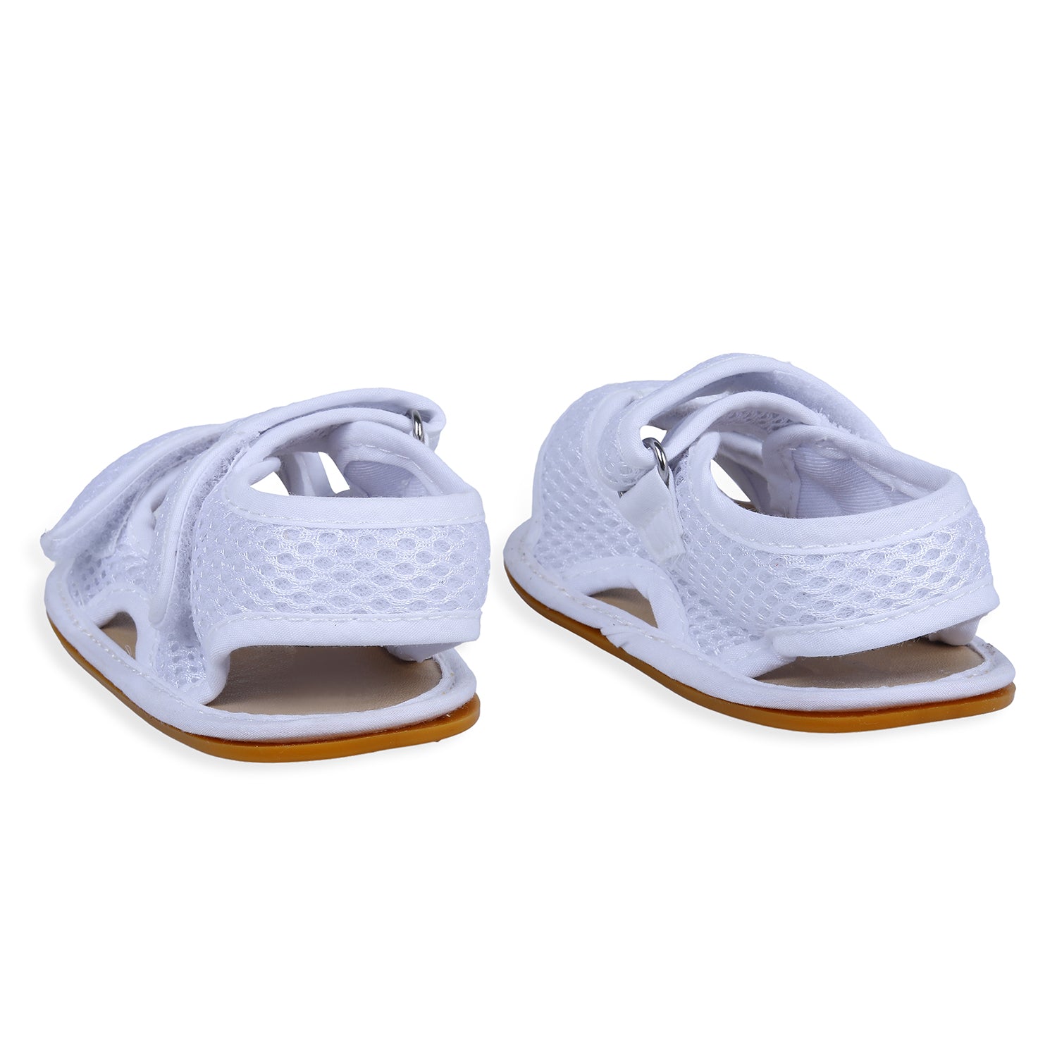 Solid Hookloop Comfortable Anti-skid Floater Sandals - White - Baby Moo
