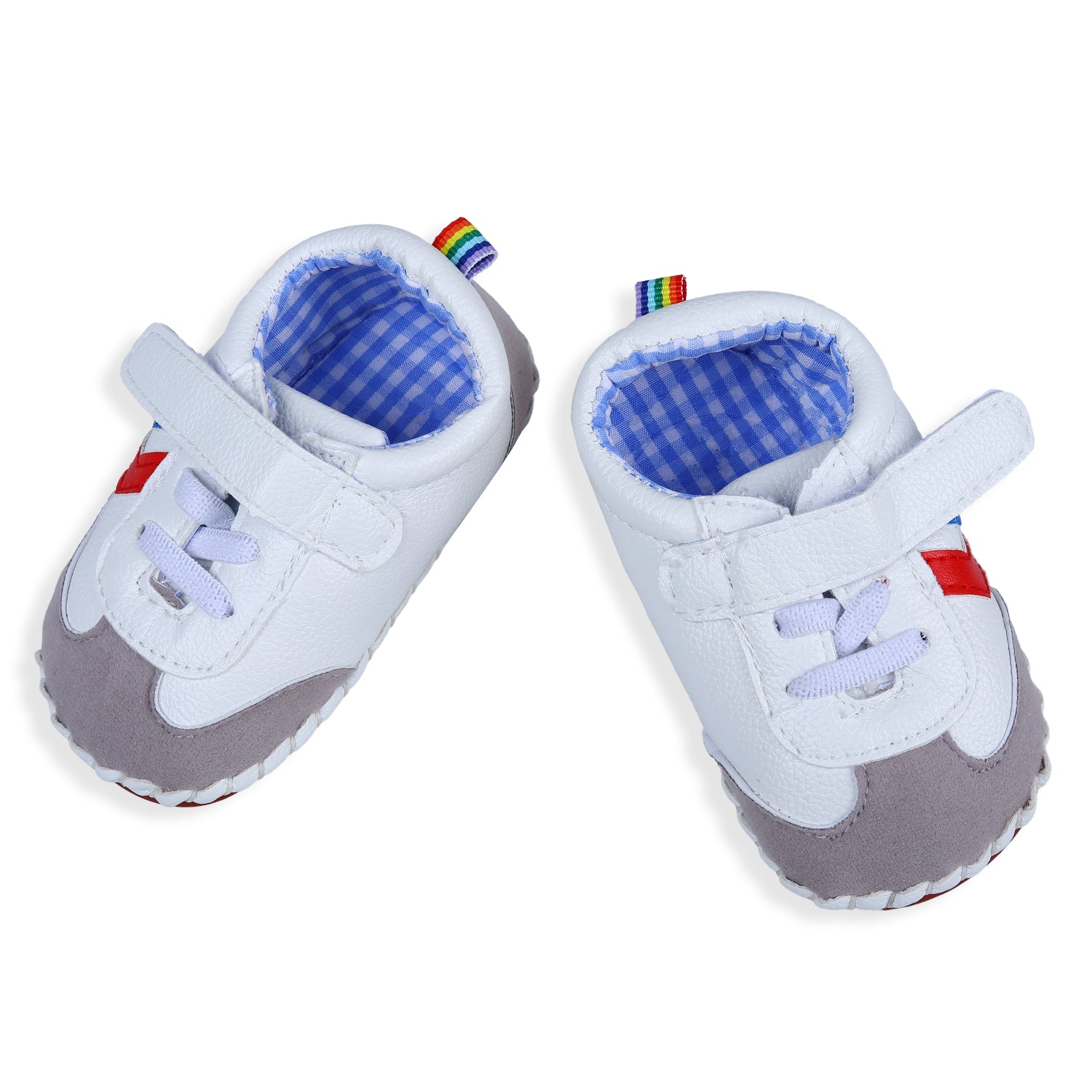 Velcro Colour Blocked Casual Anti-Skid Shoes - Multicolour - Baby Moo