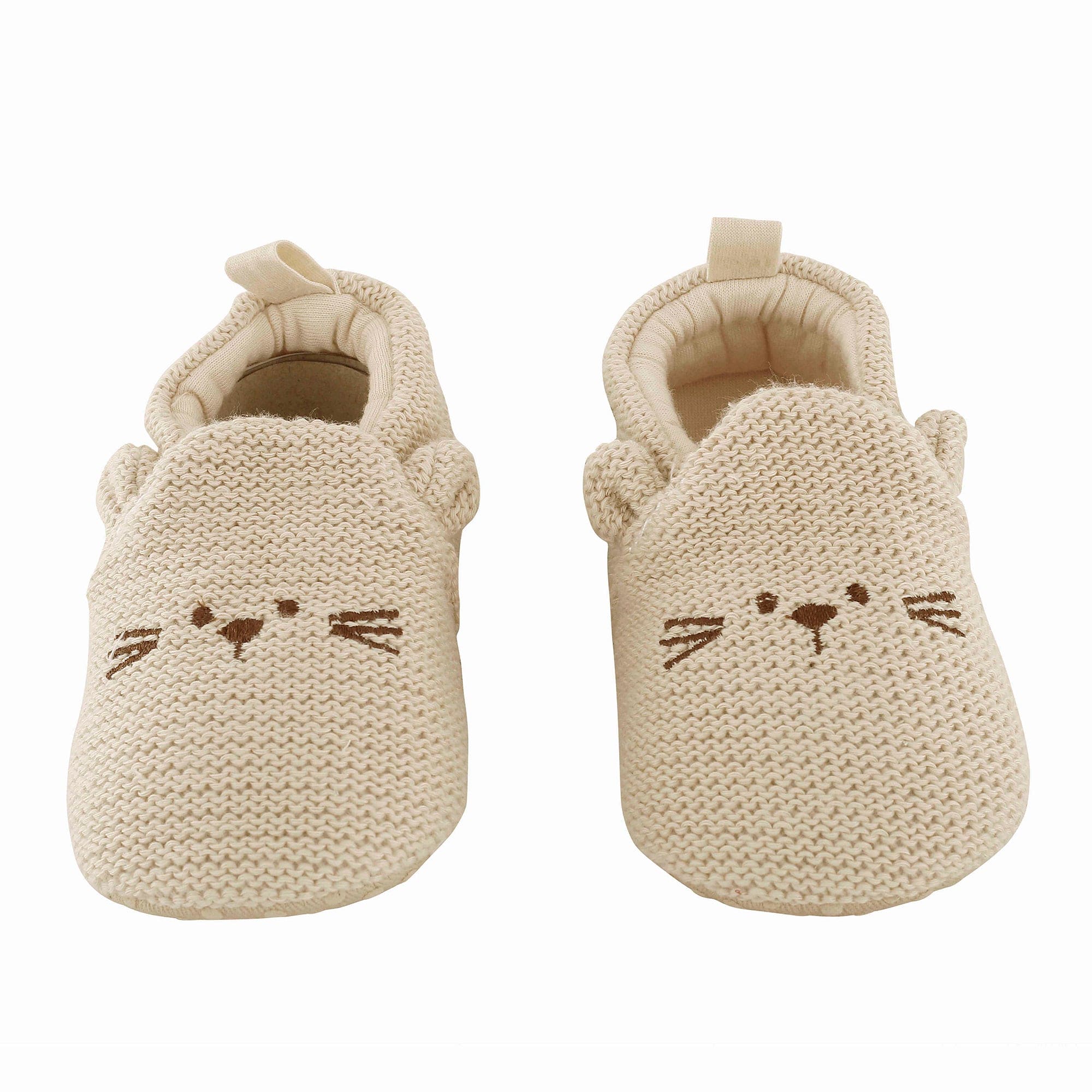 Knitted Brown Casual Booties - Baby Moo