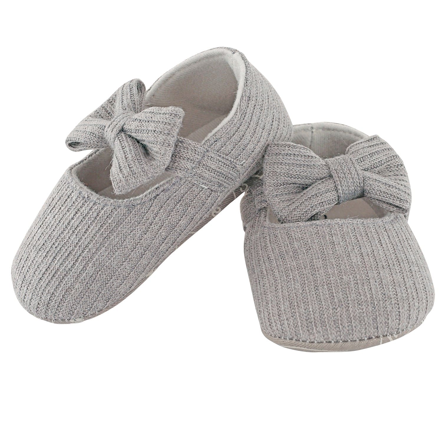 Pretty Bow Grey Booties - Baby Moo