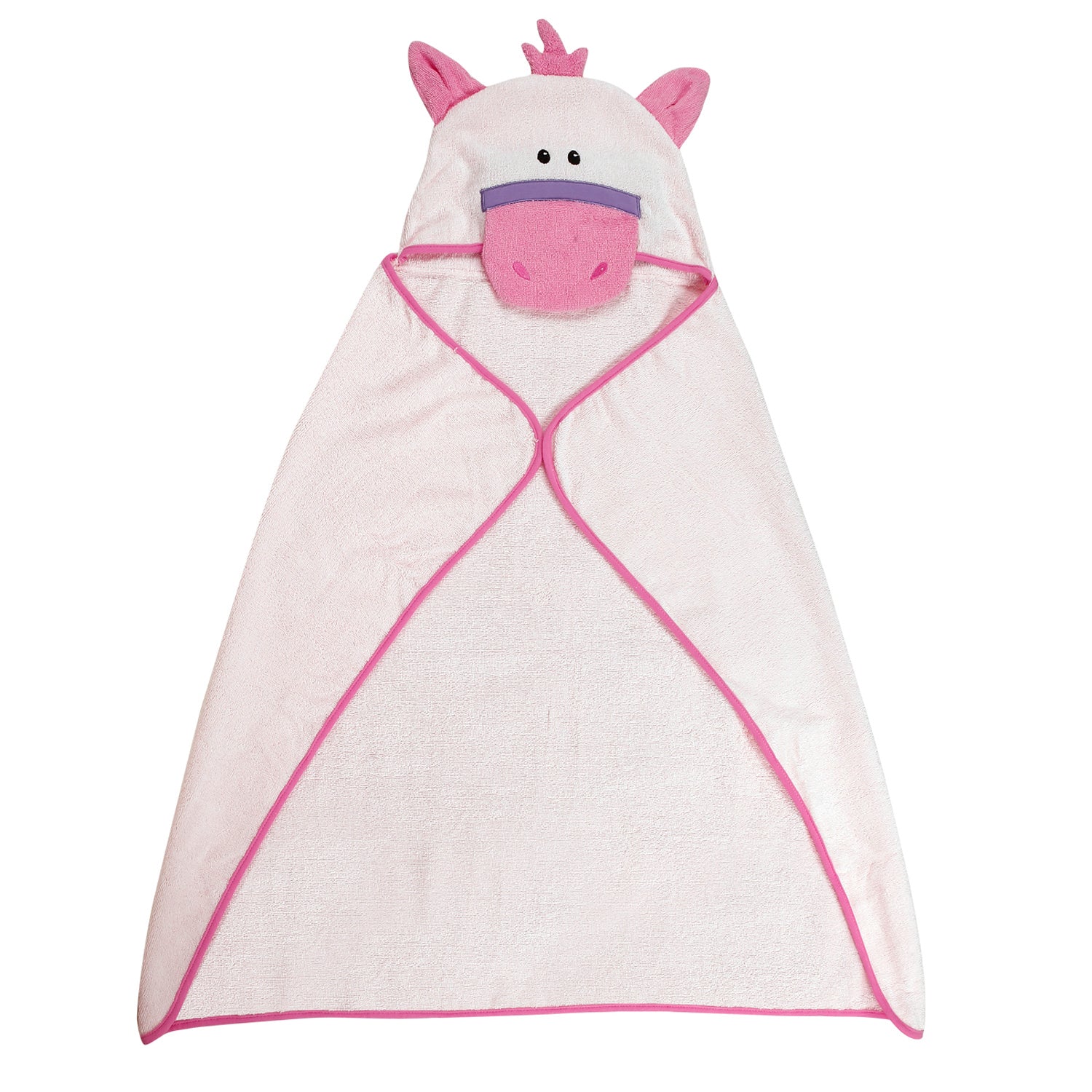 Cute Pink Hooded Towel - Baby Moo