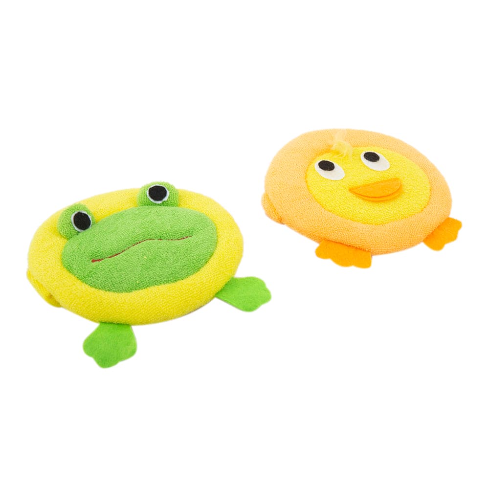 Animal Multicolour 2 Pk Bath Sponge - Baby Moo