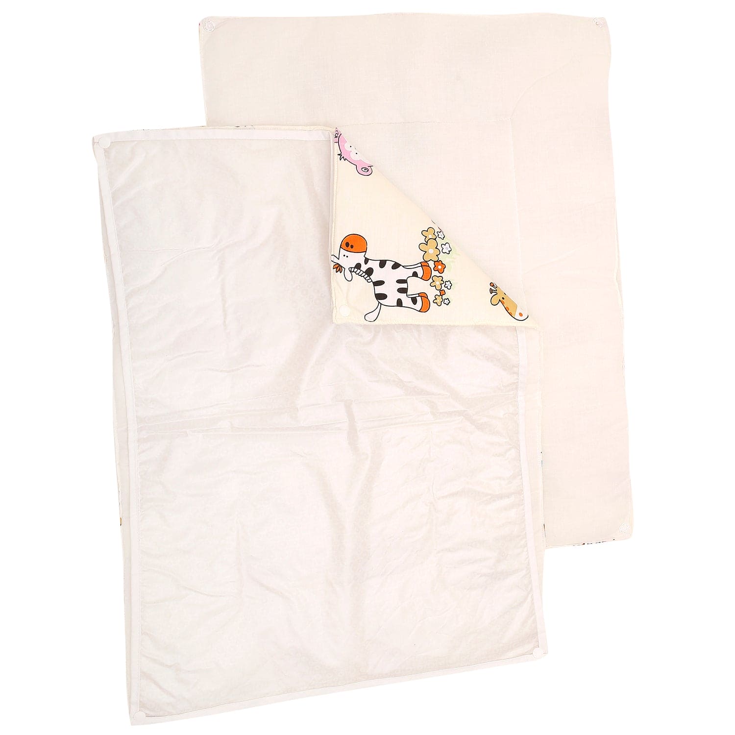 Waterproof Changing Sheet Set I Love Animals Cream - Baby Moo