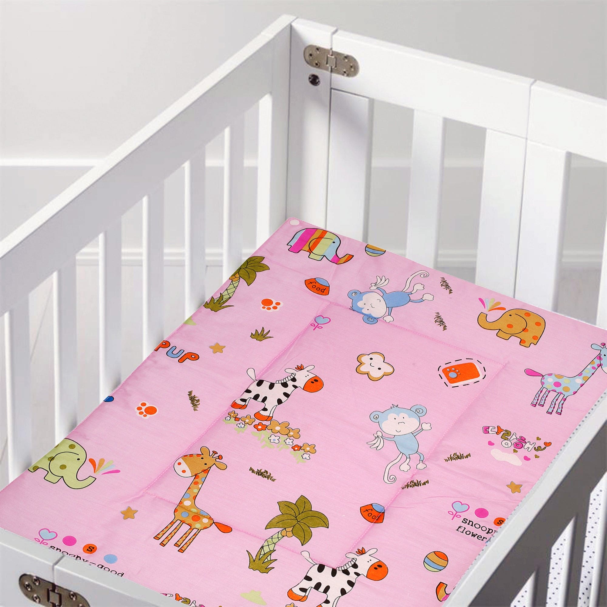 Waterproof Changing Sheet Set Savanna Ooh Na Na Pink - Baby Moo