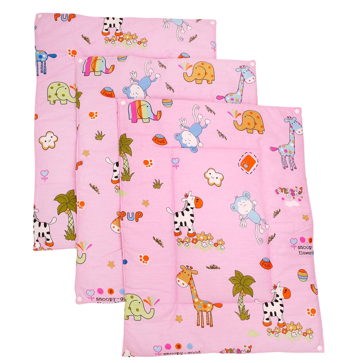 Waterproof Changing Sheet Set Savanna Ooh Na Na Pink - Baby Moo