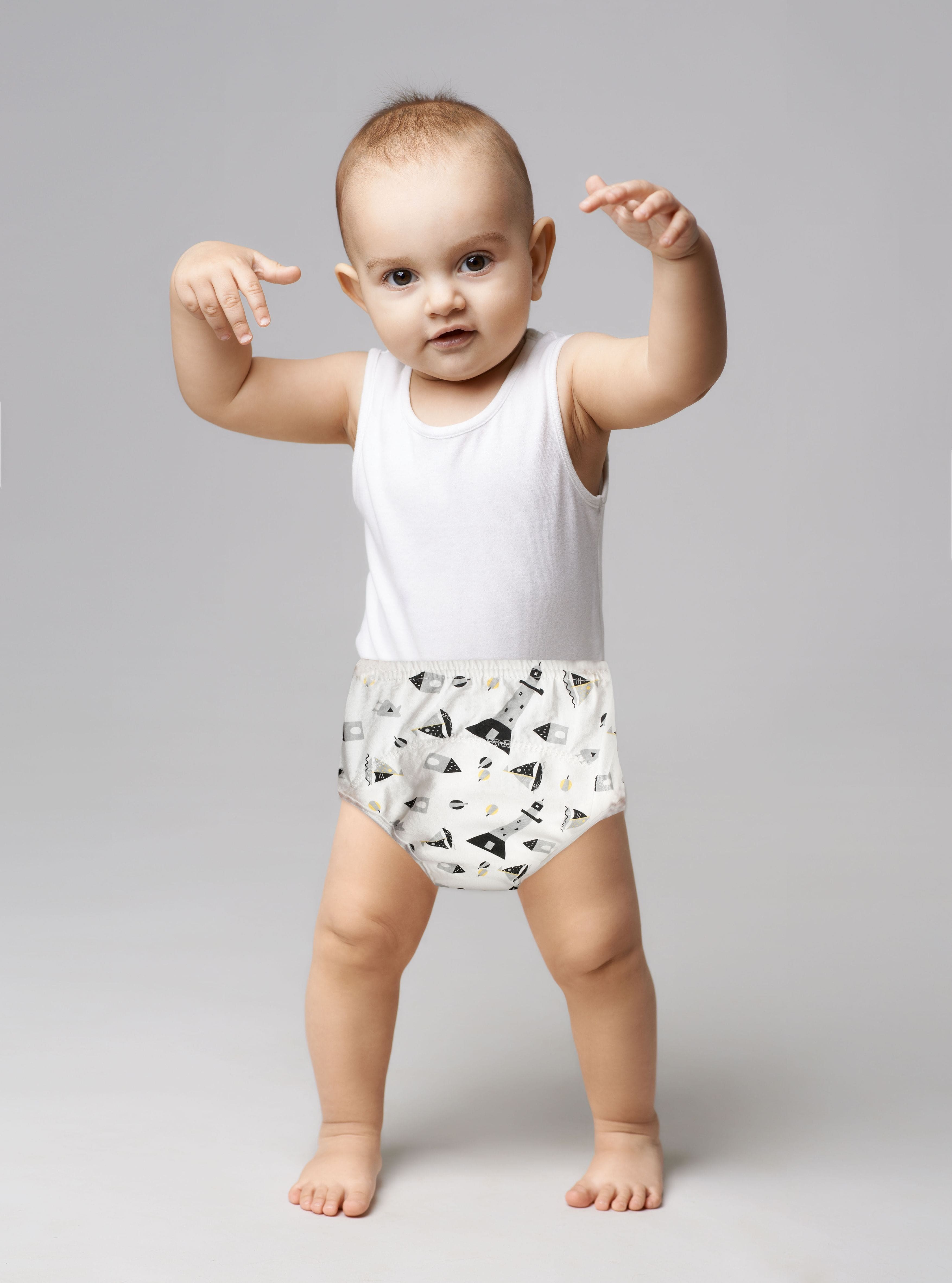 Adjustable & Washable Cloth Diaper Panty 2 Pk Driving And Sailing Multicolour - Baby Moo