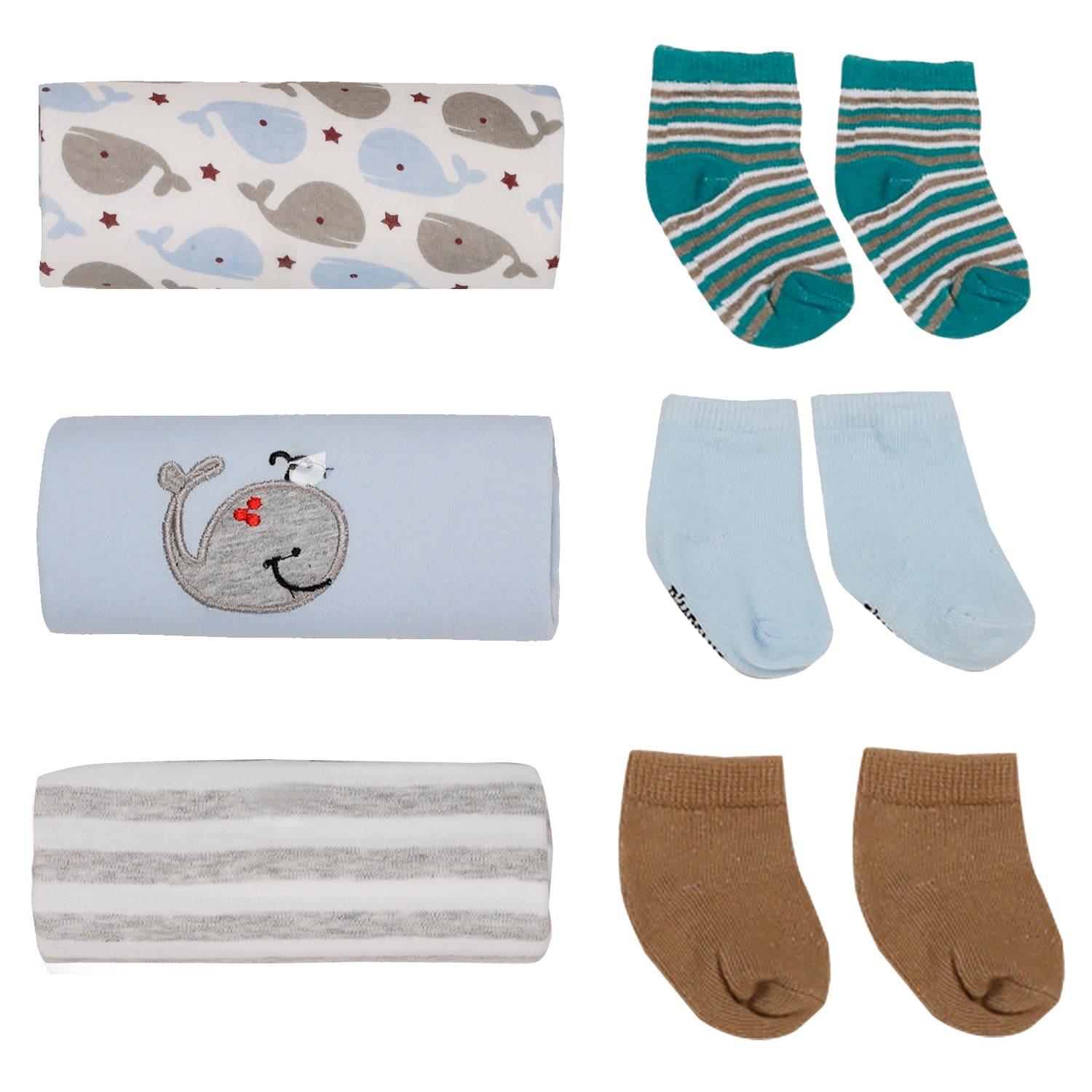 Whale Blue 6 Pcs Gift Set