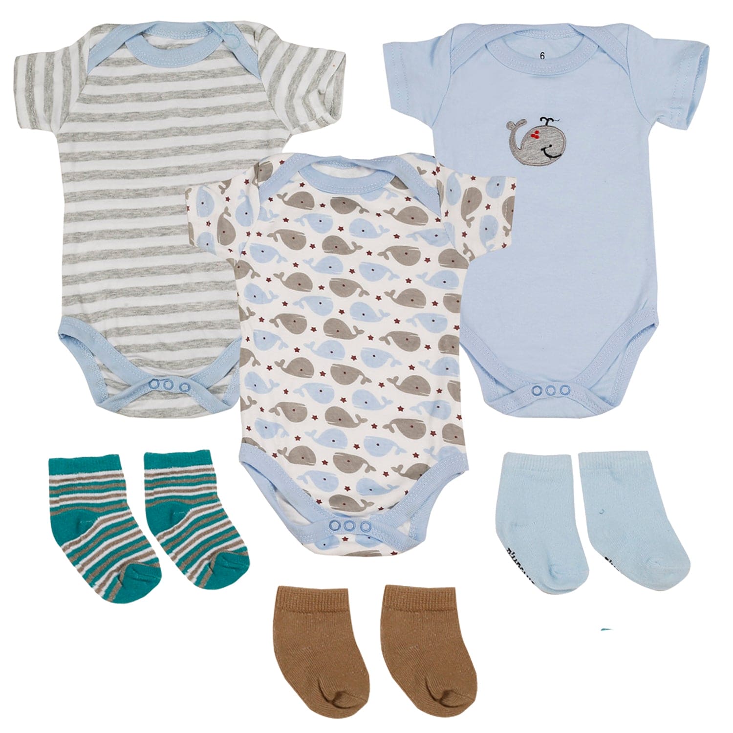 Whale Blue 6 Pcs Gift Set