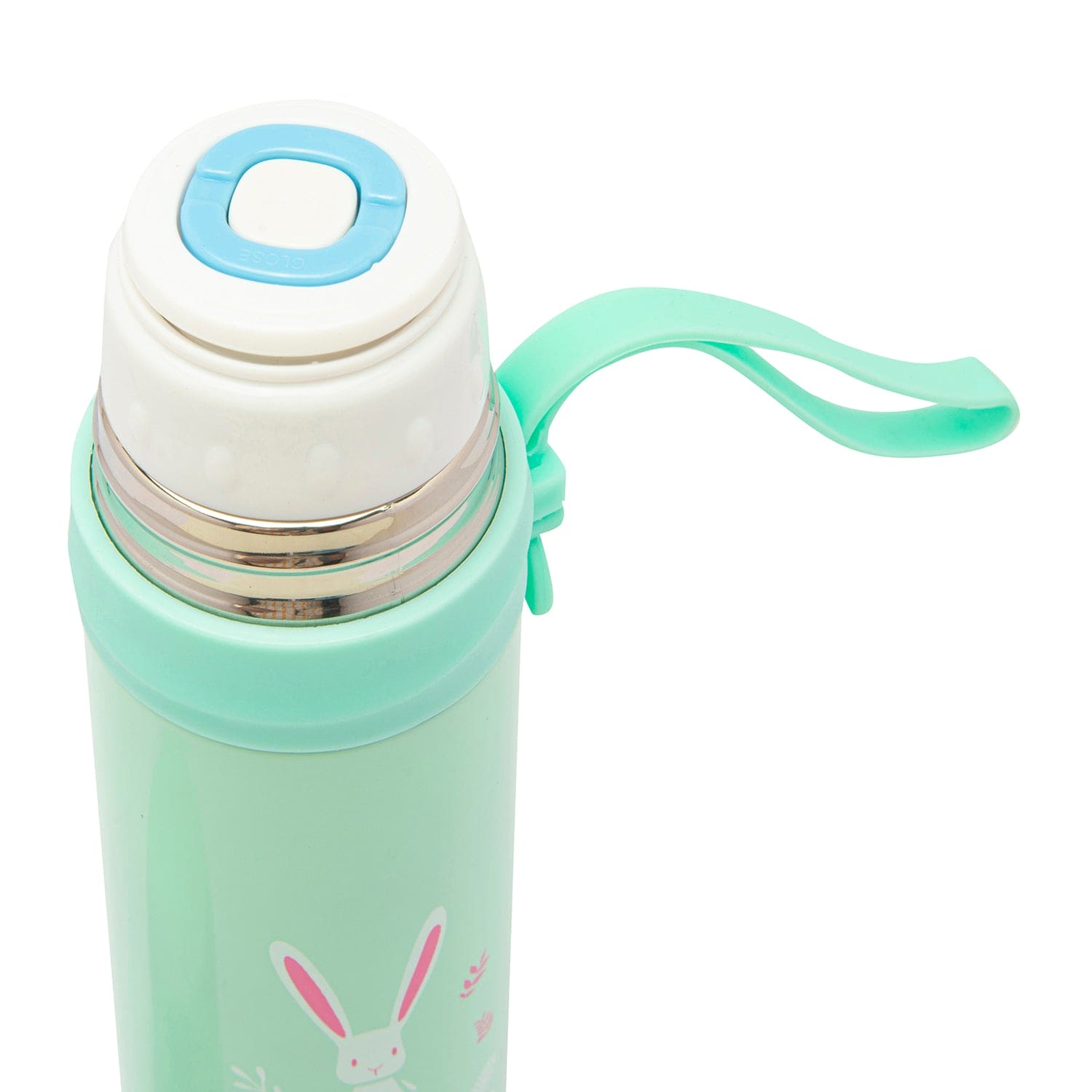 Happy Bunny Sky Blue 500 ml Stainless Steel Flask - Baby Moo