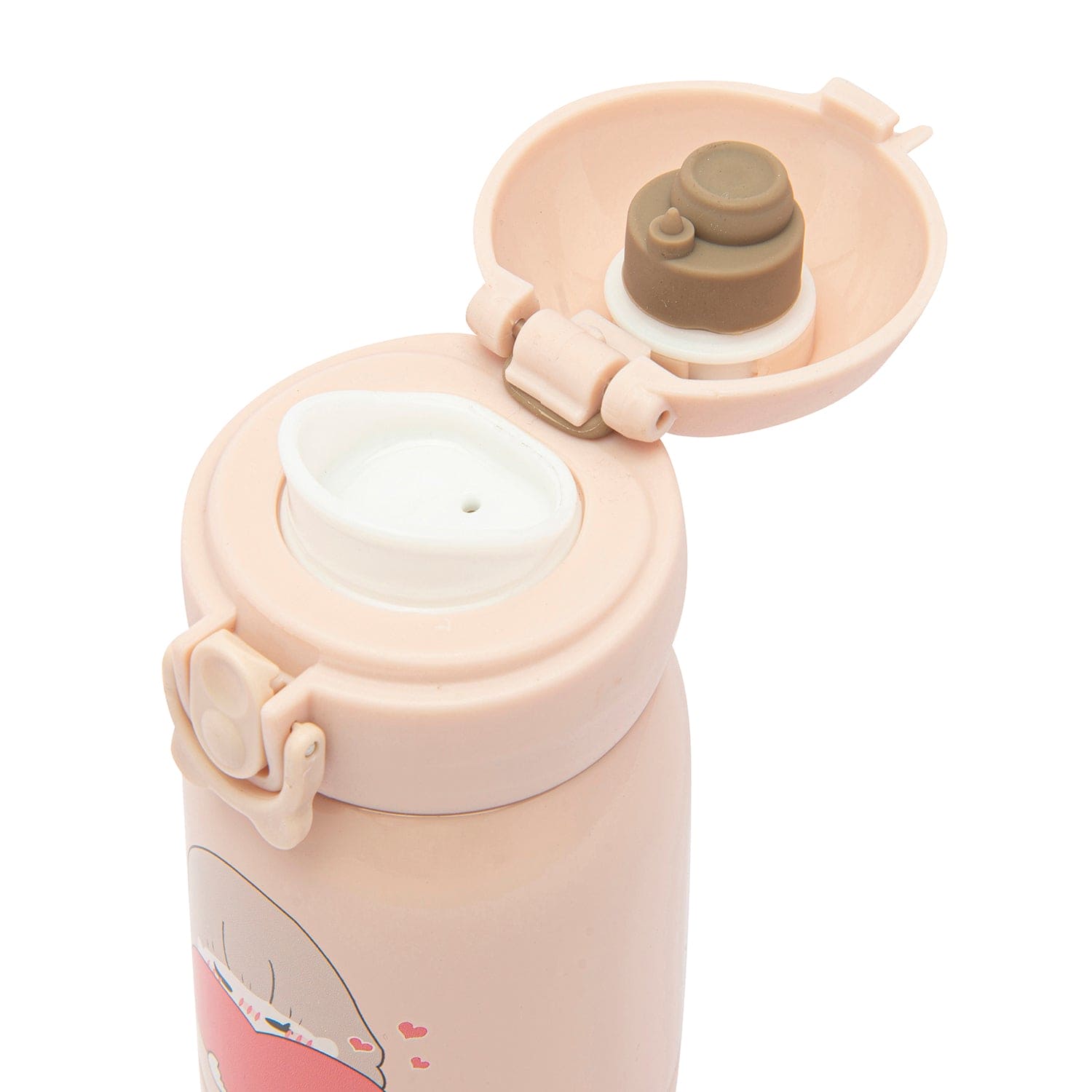 Heart full of love Peach 180 ml Stainless Steel Flask - Baby Moo