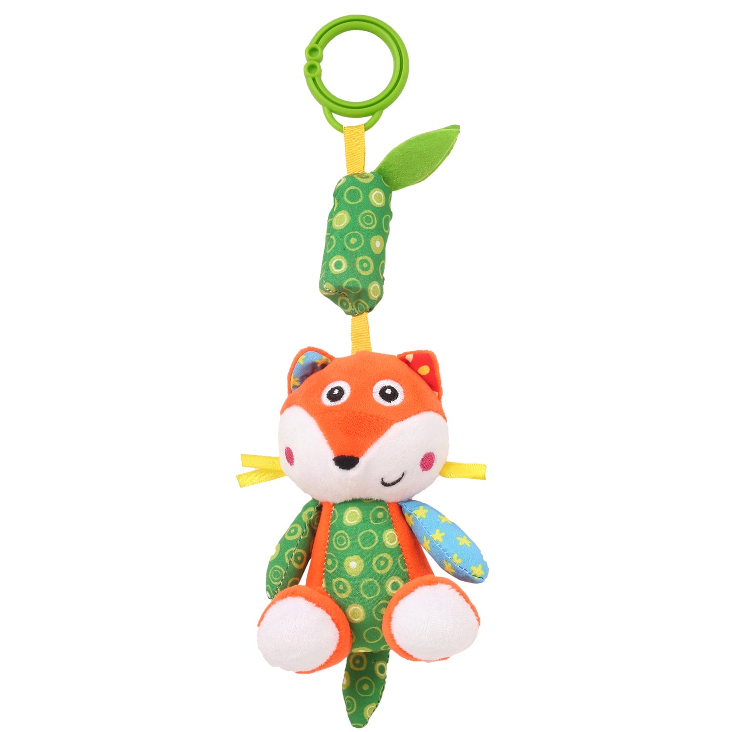 Fox Orange And Green Hanging Musical Toy - Baby Moo