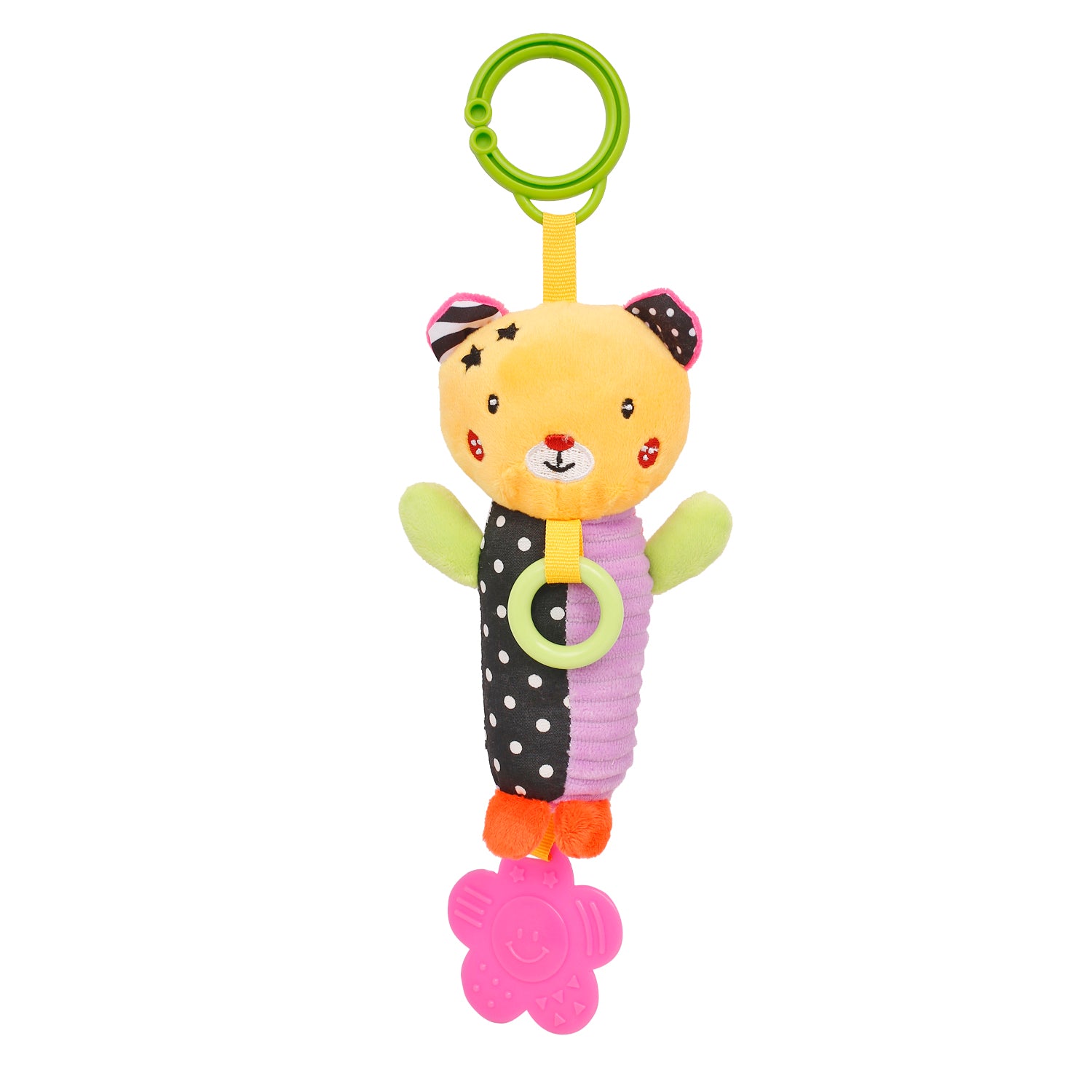 Smiling Star Purple Hanging Toy With Teether - Baby Moo