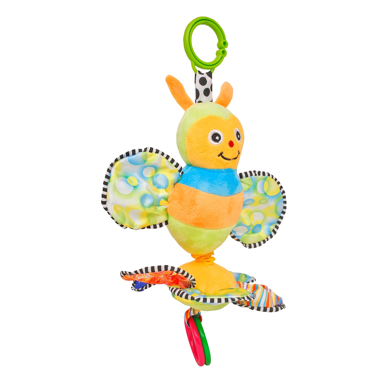 Butterfly Yellow And Green Musical Pulling Toy - Baby Moo