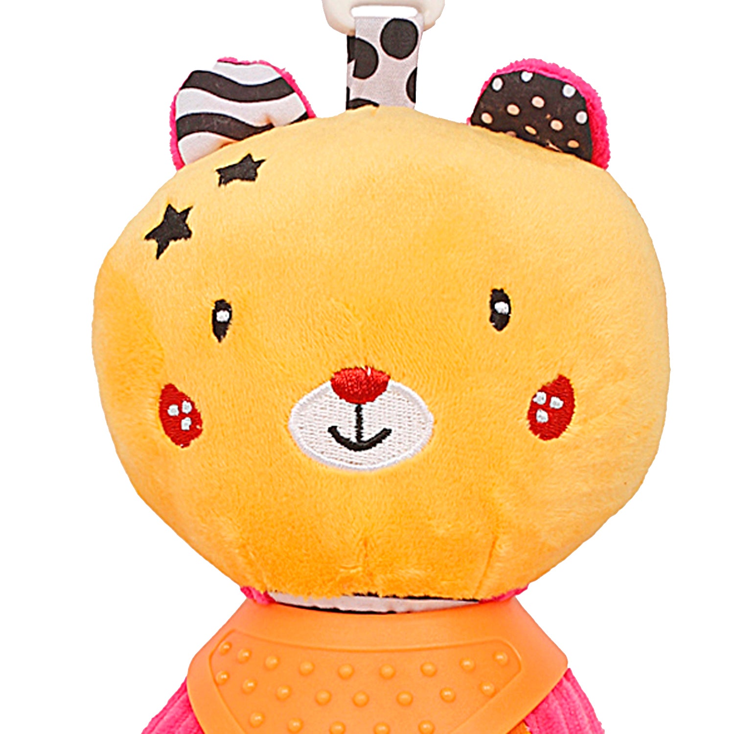 Smiling Star Orange Premium Hanging Toy With Teether - Baby Moo