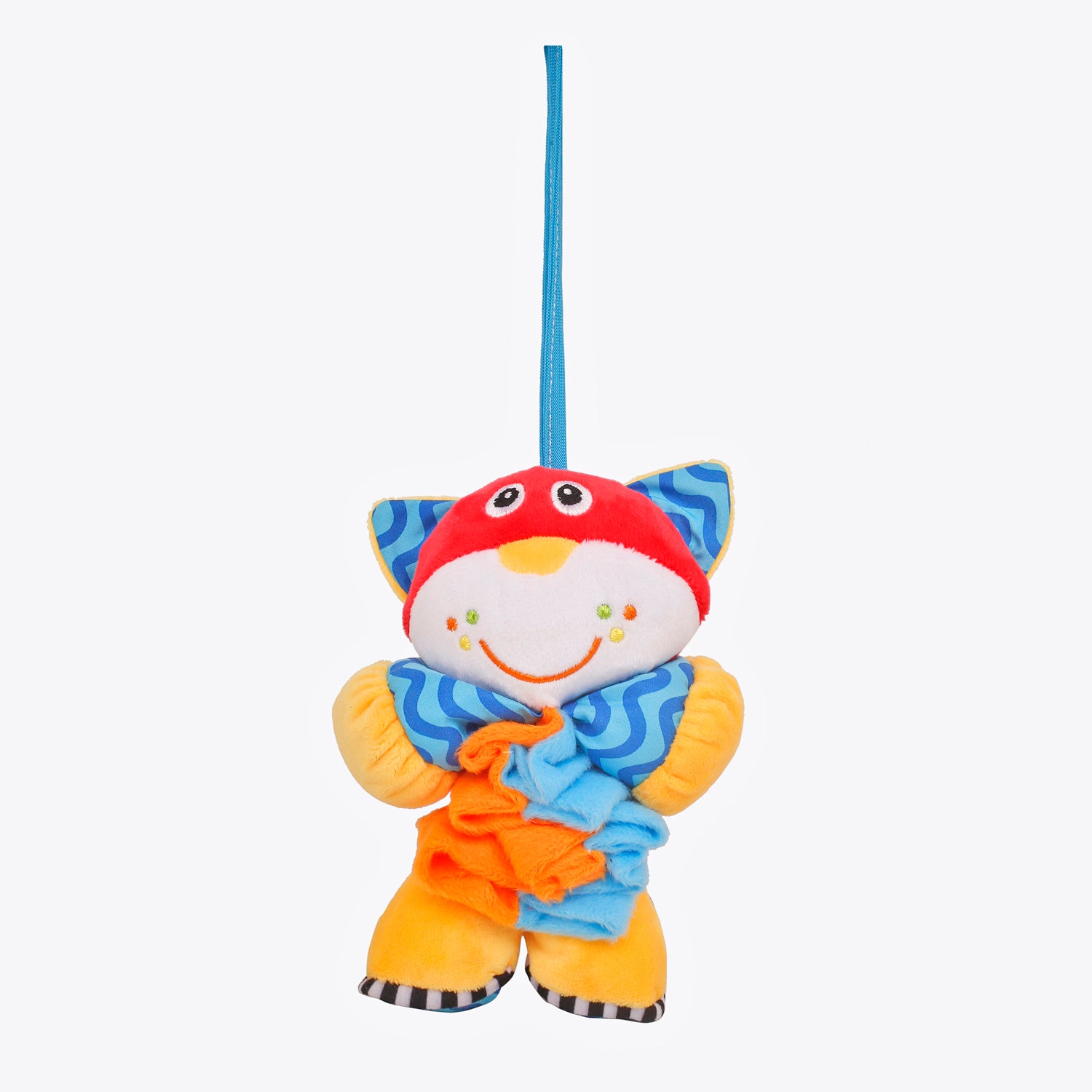 Happy Animal Red Hanging Pulling Toy - Baby Moo