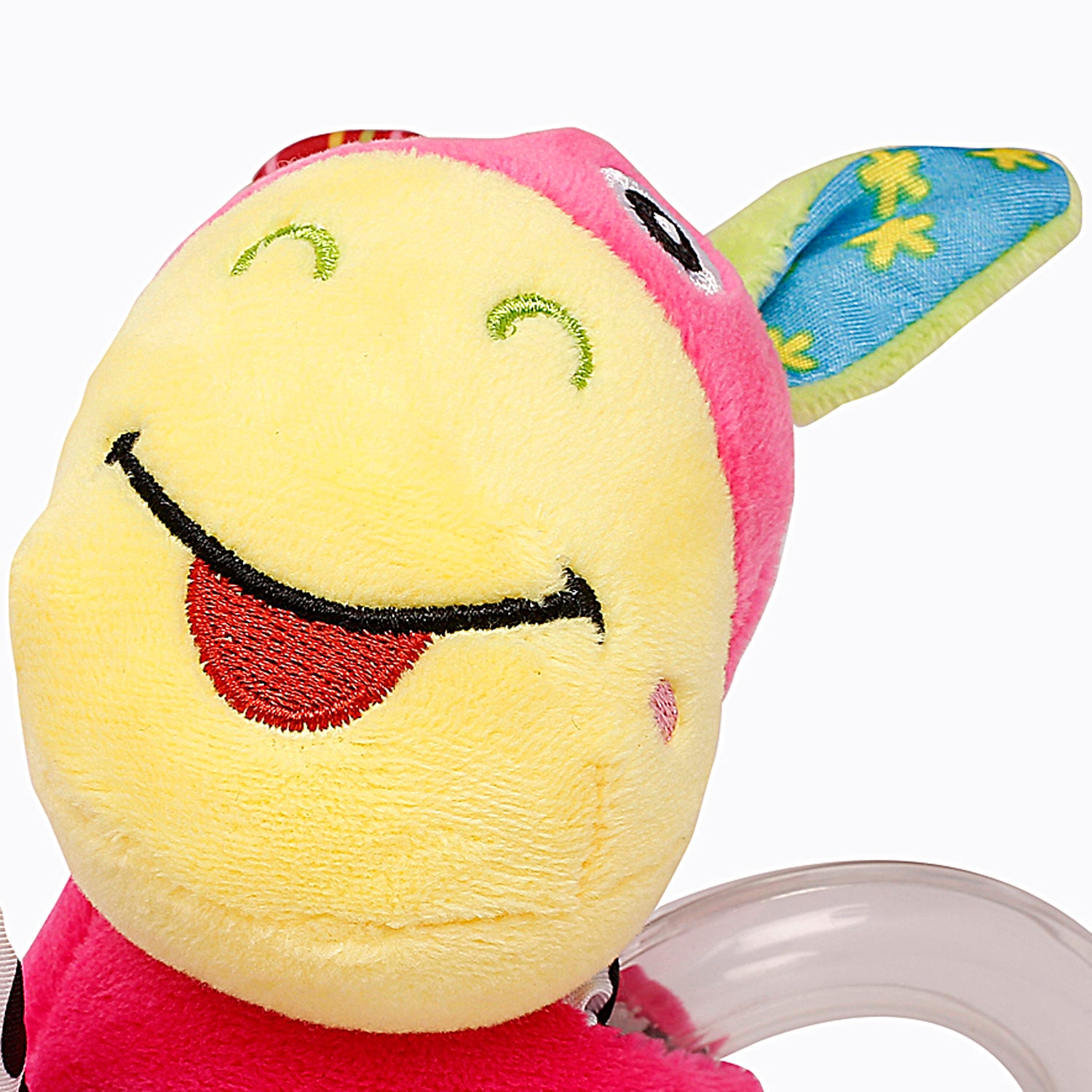 Cuddle Animal Pink Rattle - Baby Moo