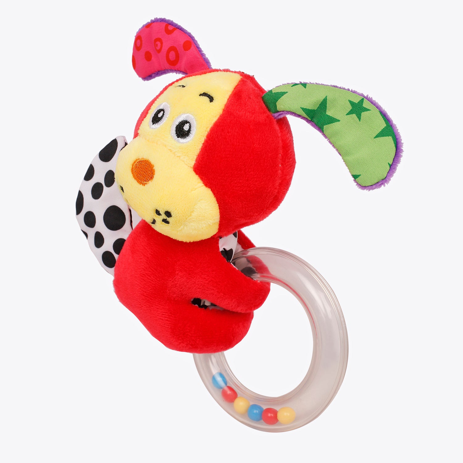 Cuddle Puppy Red Rattle - Baby Moo