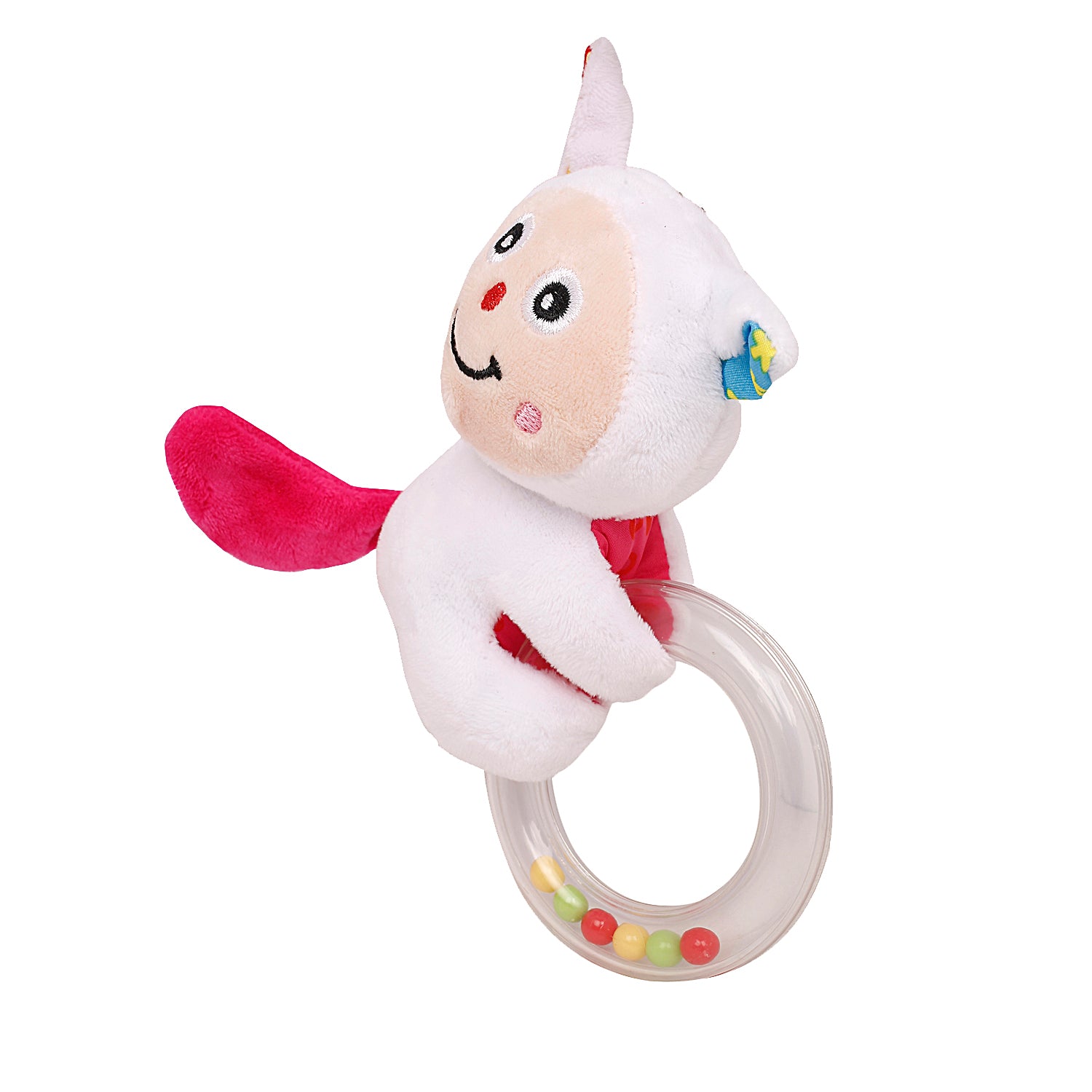Cuddle Cat White Rattle
